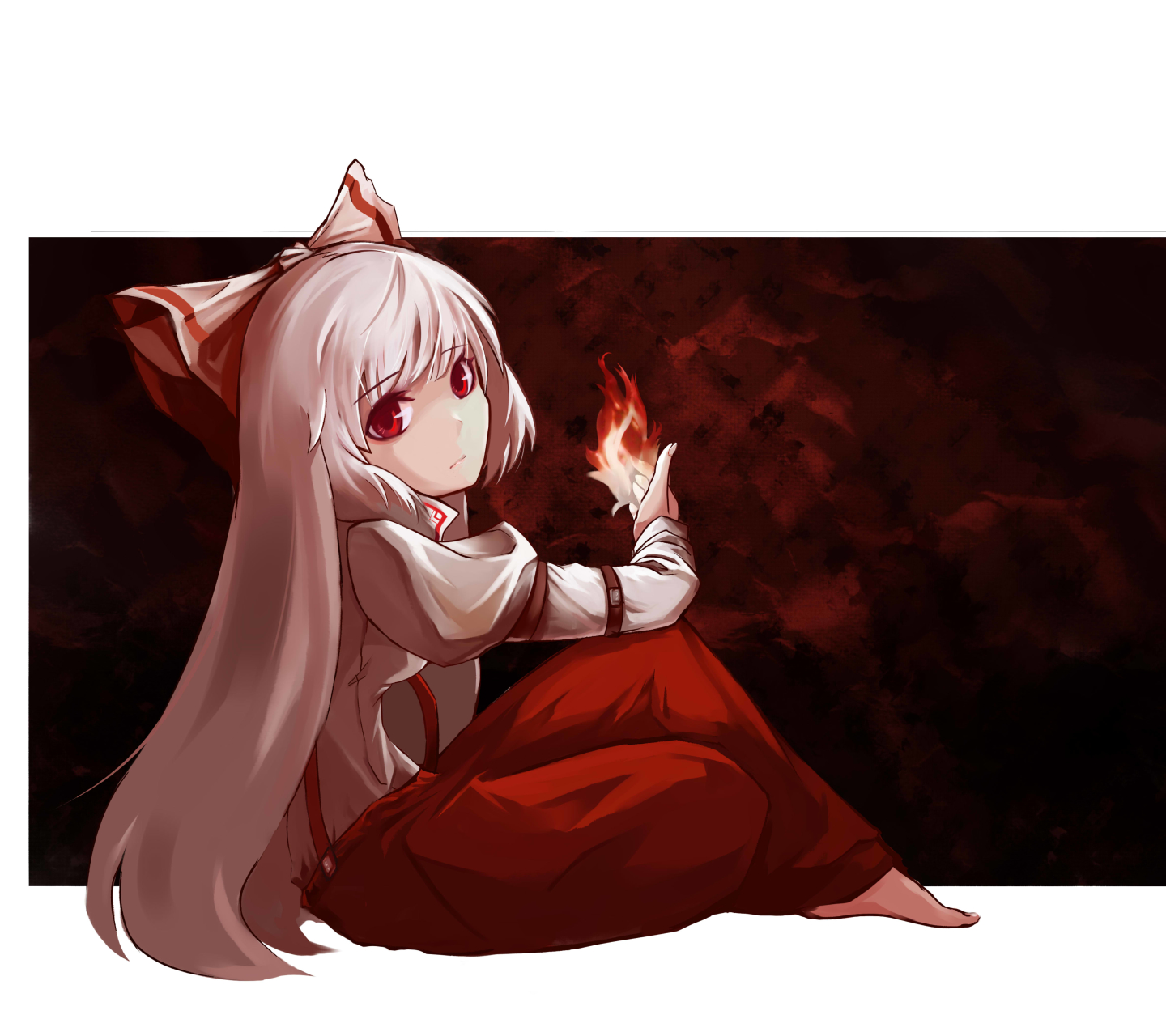 Handy-Wallpaper Animes, Tuhu, Fujiwara No Mokou kostenlos herunterladen.