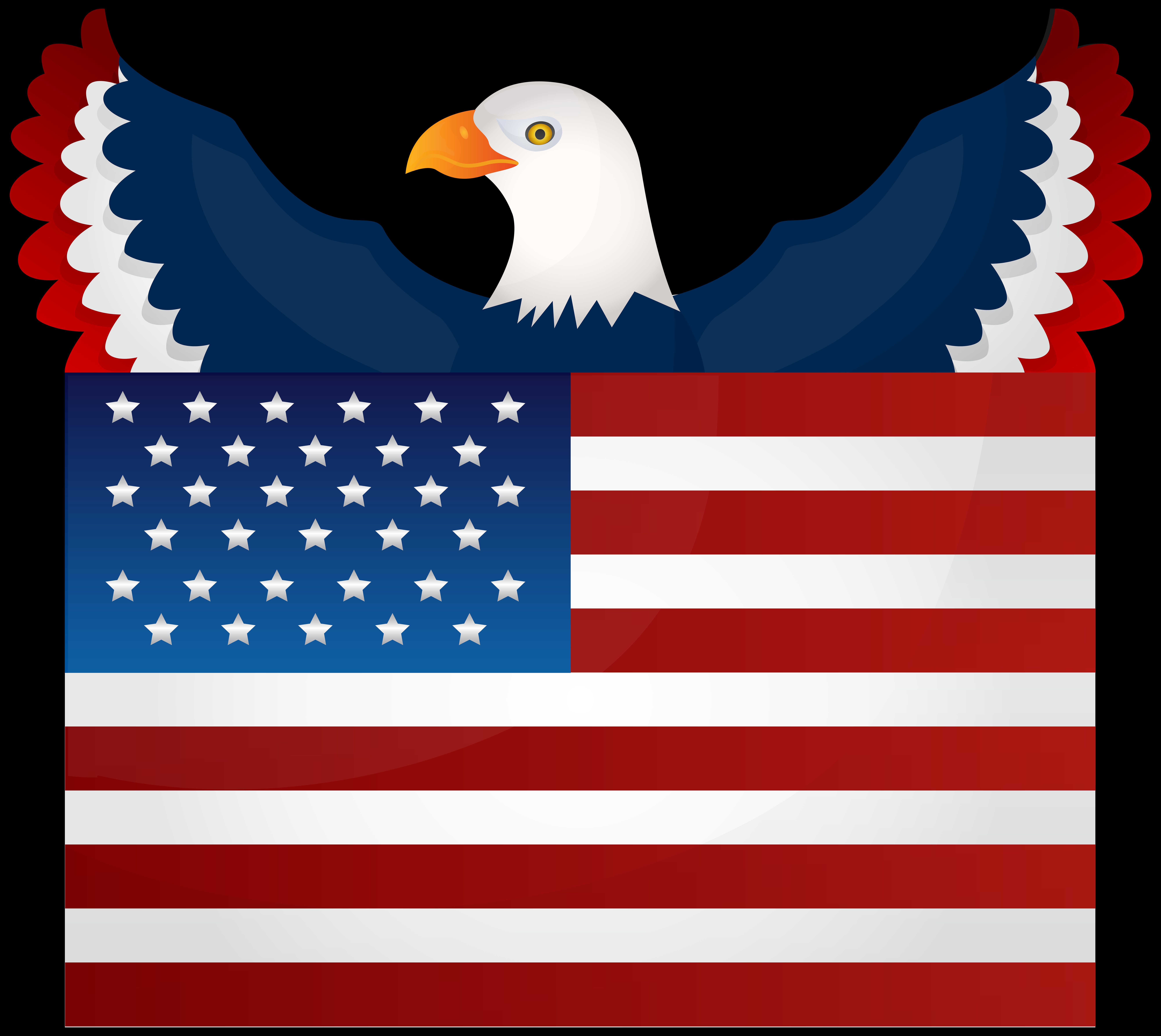 Download mobile wallpaper Flags, Eagle, Flag, Man Made, American Flag for free.