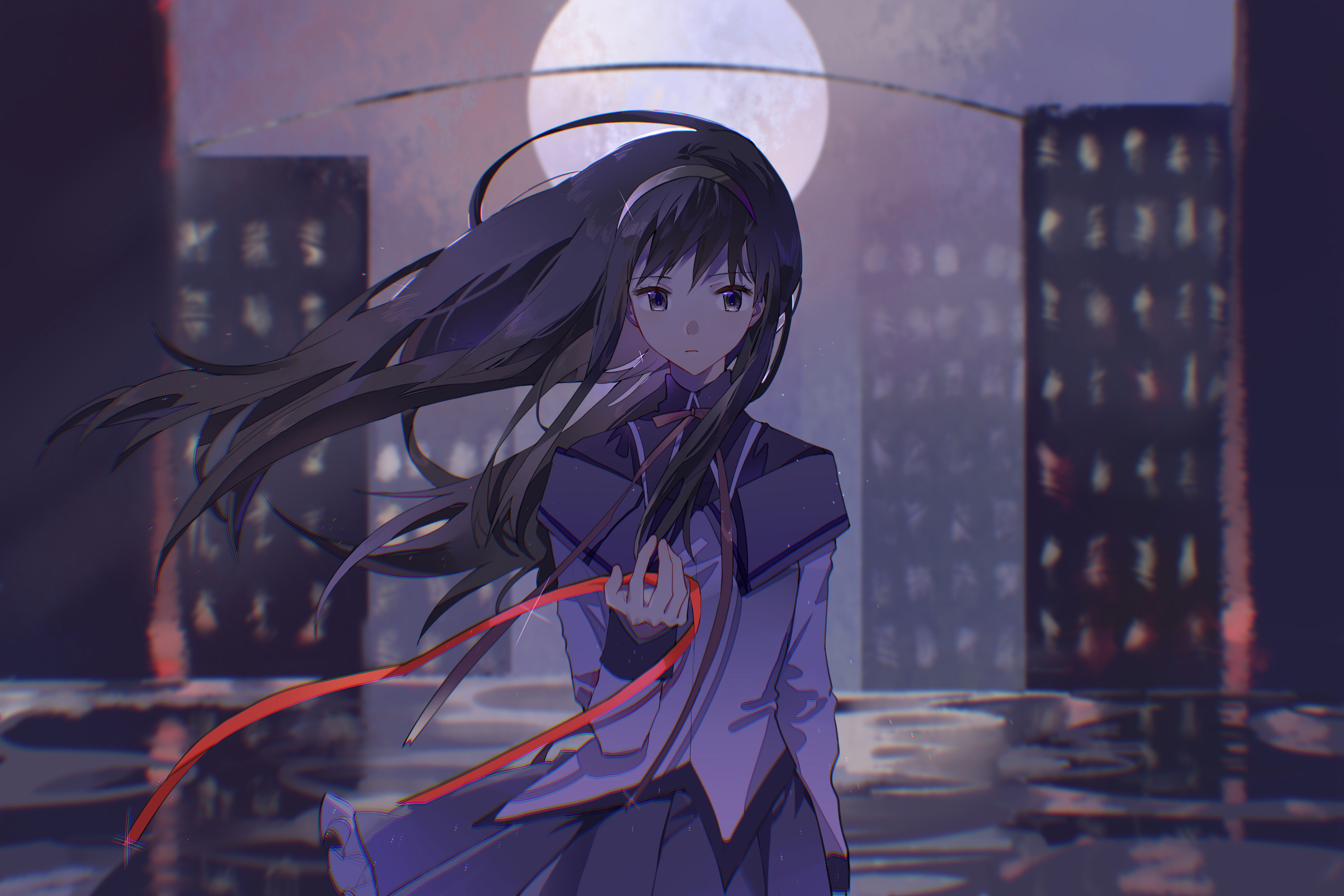 Handy-Wallpaper Animes, Madoka Magica, Homur Akemi kostenlos herunterladen.