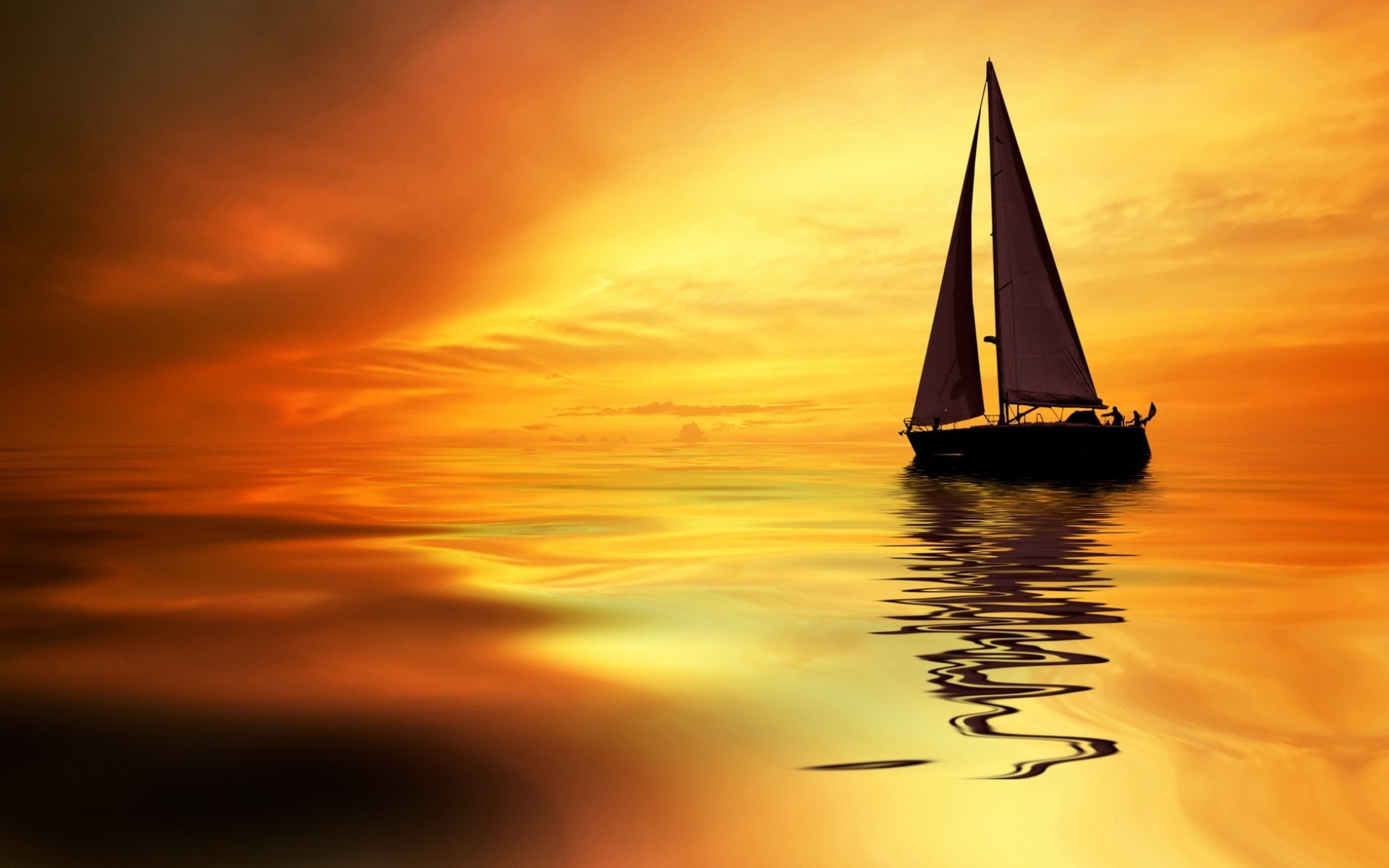 Free download wallpaper Sunset, Sailboat, Yacht, Vehicles on your PC desktop