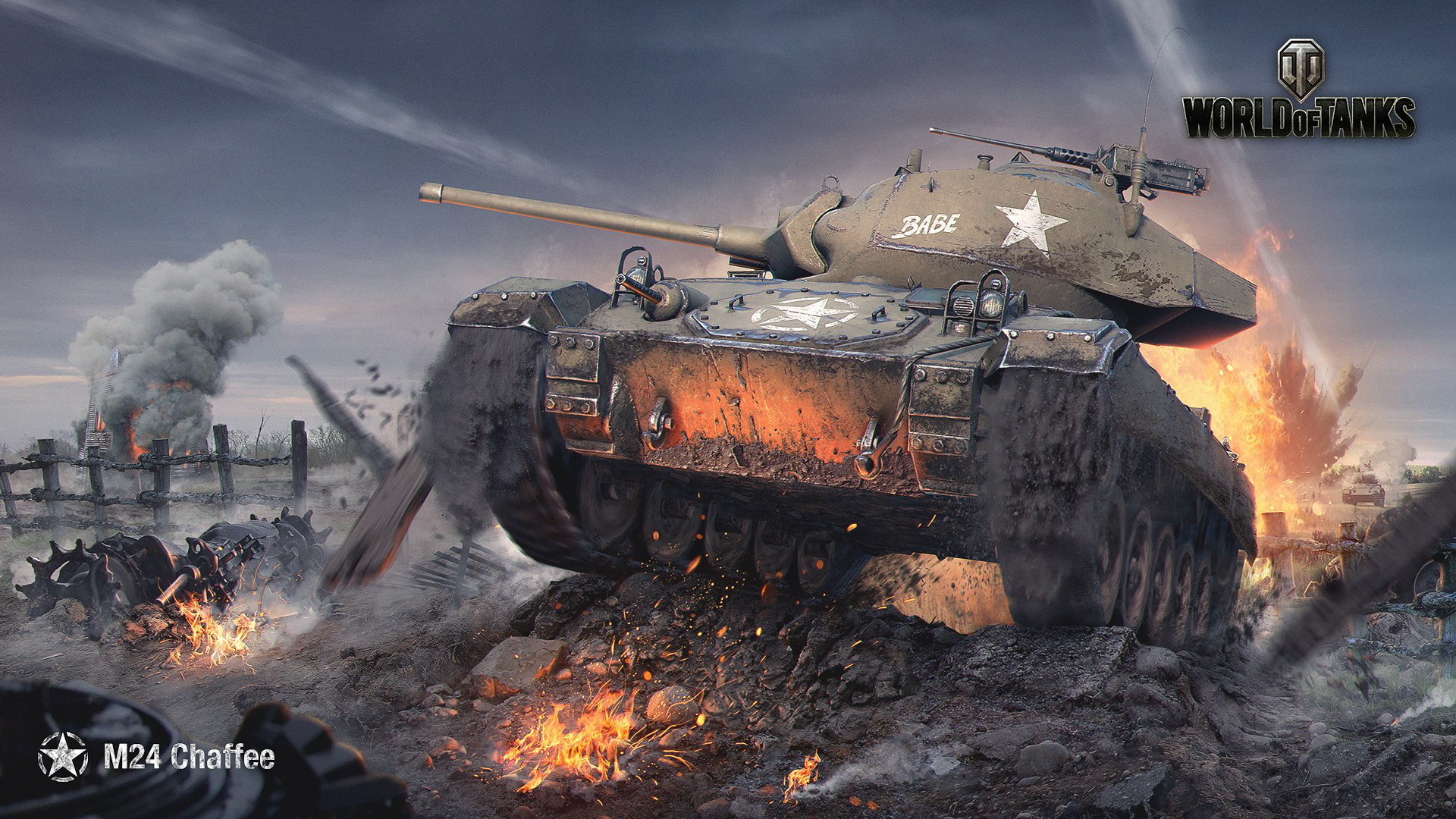 Download mobile wallpaper World Of Tanks, Tank, Video Game, M24 Chaffee for free.