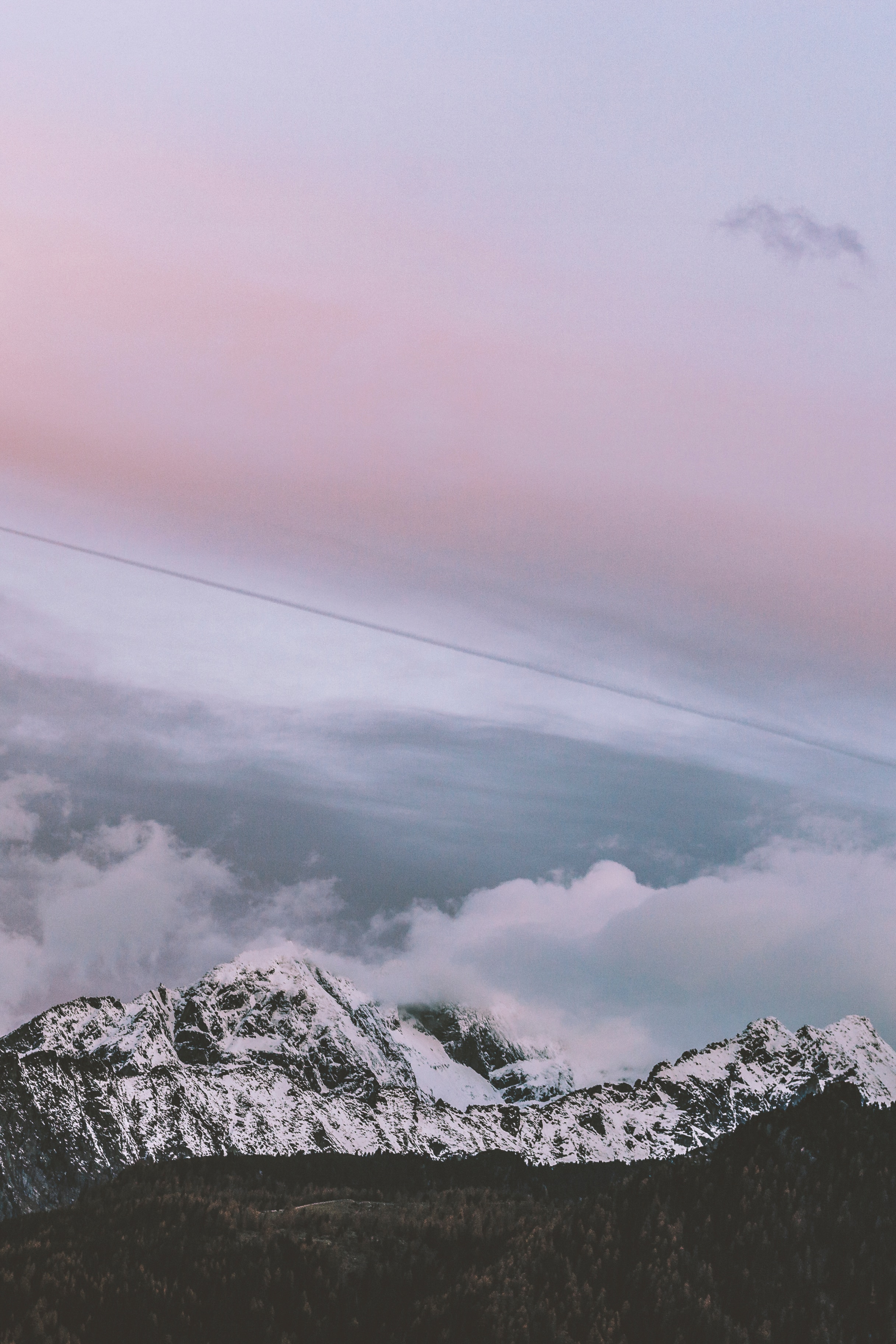 Laden Sie das Natur, Mountains, Clouds, Nebel, Schnee-Bild kostenlos auf Ihren PC-Desktop herunter
