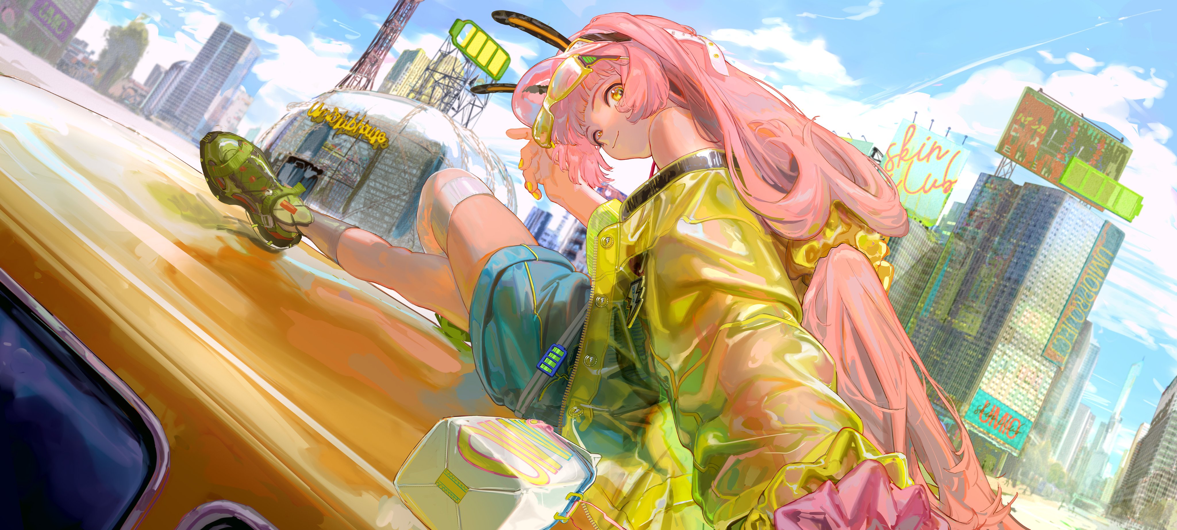 Free download wallpaper Anime, Girl, Pink Hair on your PC desktop
