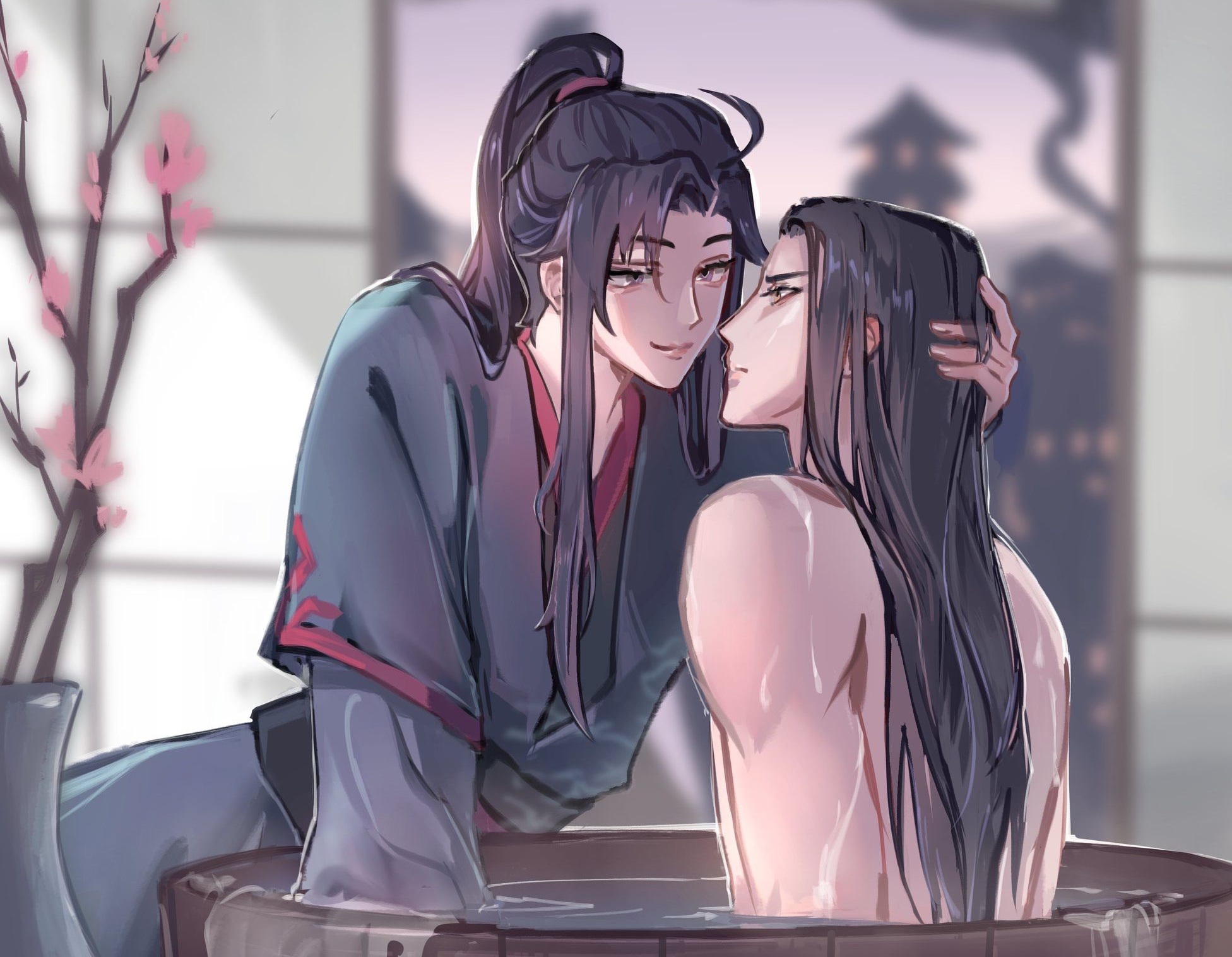 Free download wallpaper Anime, Lan Zhan, Wei Ying, Lan Wangji, Wei Wuxian, Mo Dao Zu Shi on your PC desktop