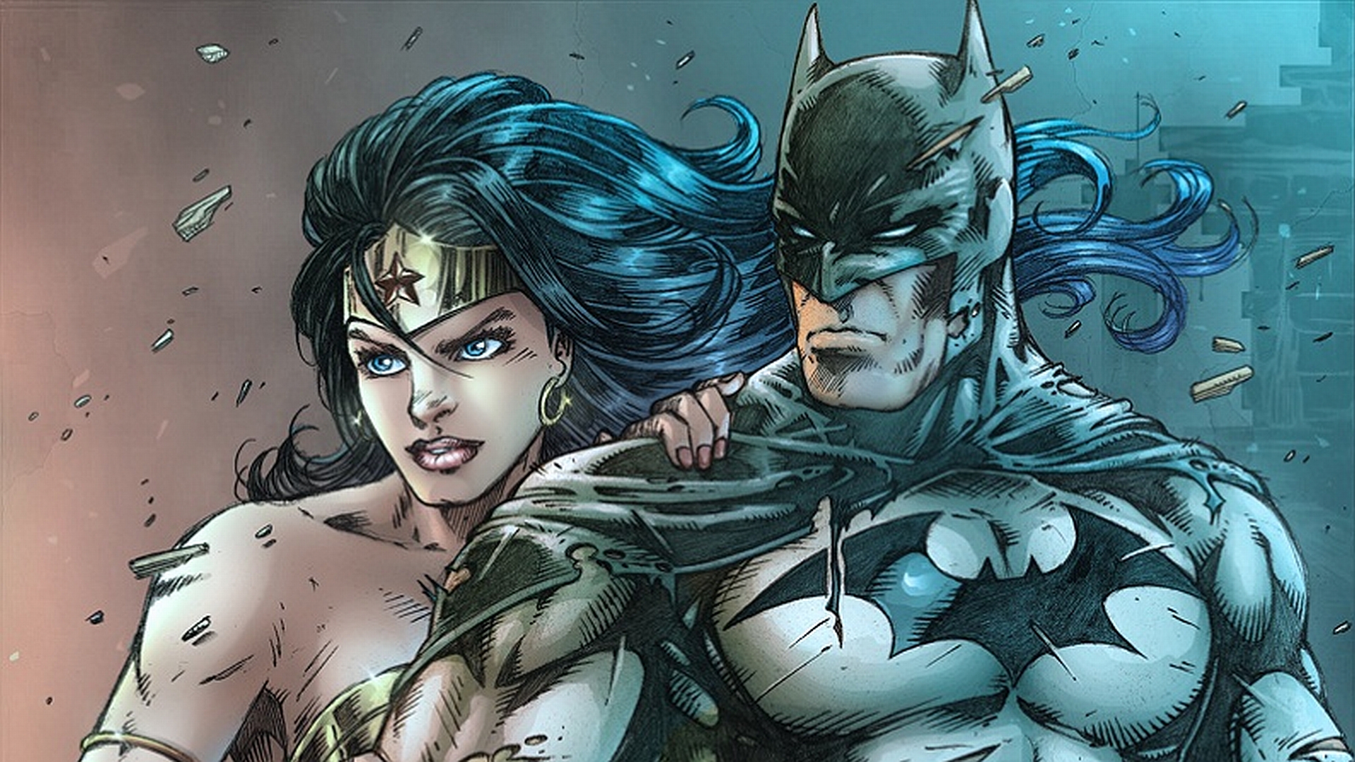 Laden Sie das Comics, The Batman, Wonderwoman-Bild kostenlos auf Ihren PC-Desktop herunter
