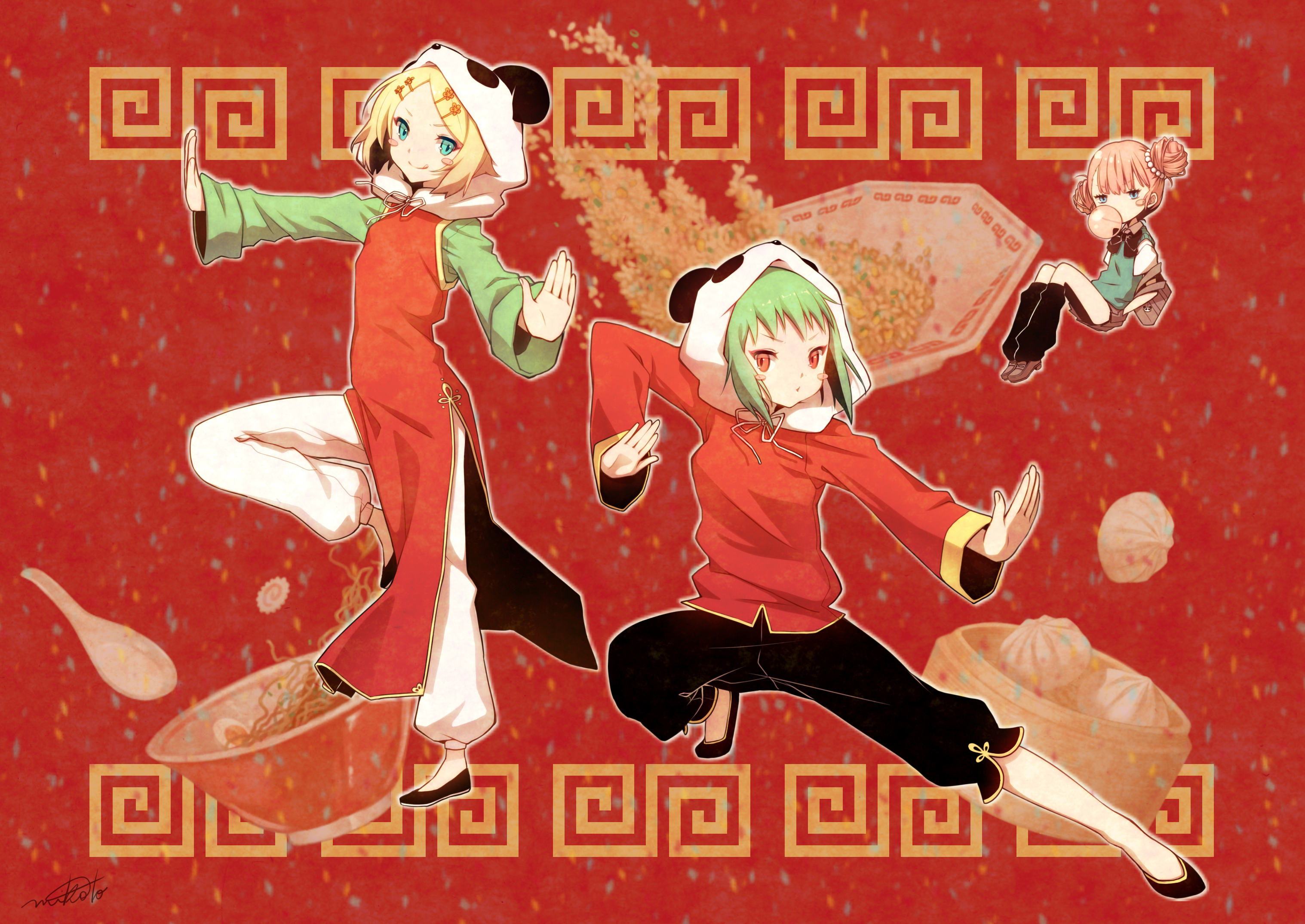 Laden Sie das Vocaloid, Animes, Rin Kagamine, Gumi (Vocaloid)-Bild kostenlos auf Ihren PC-Desktop herunter