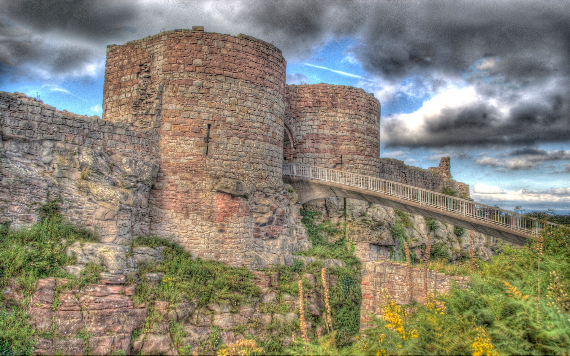 343392 Bild herunterladen menschengemacht, beeston castle, schlösser - Hintergrundbilder und Bildschirmschoner kostenlos