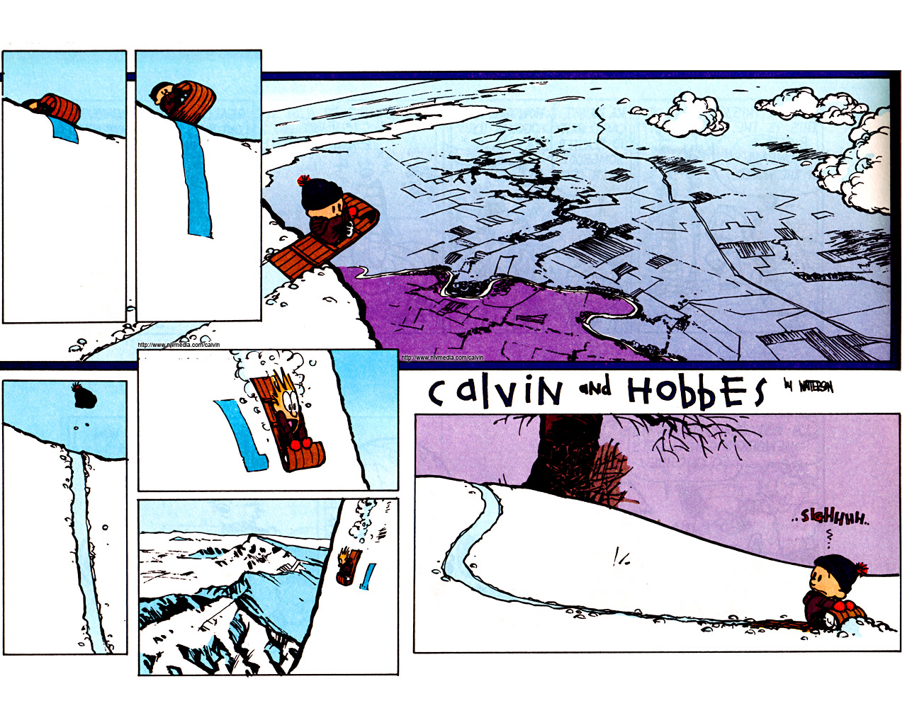 Скачать обои бесплатно Комиксы, Кальвин (Кальвин И Гоббс), Кальвин И Гоббс, Гоббс (Кальвин И Гоббс) картинка на рабочий стол ПК