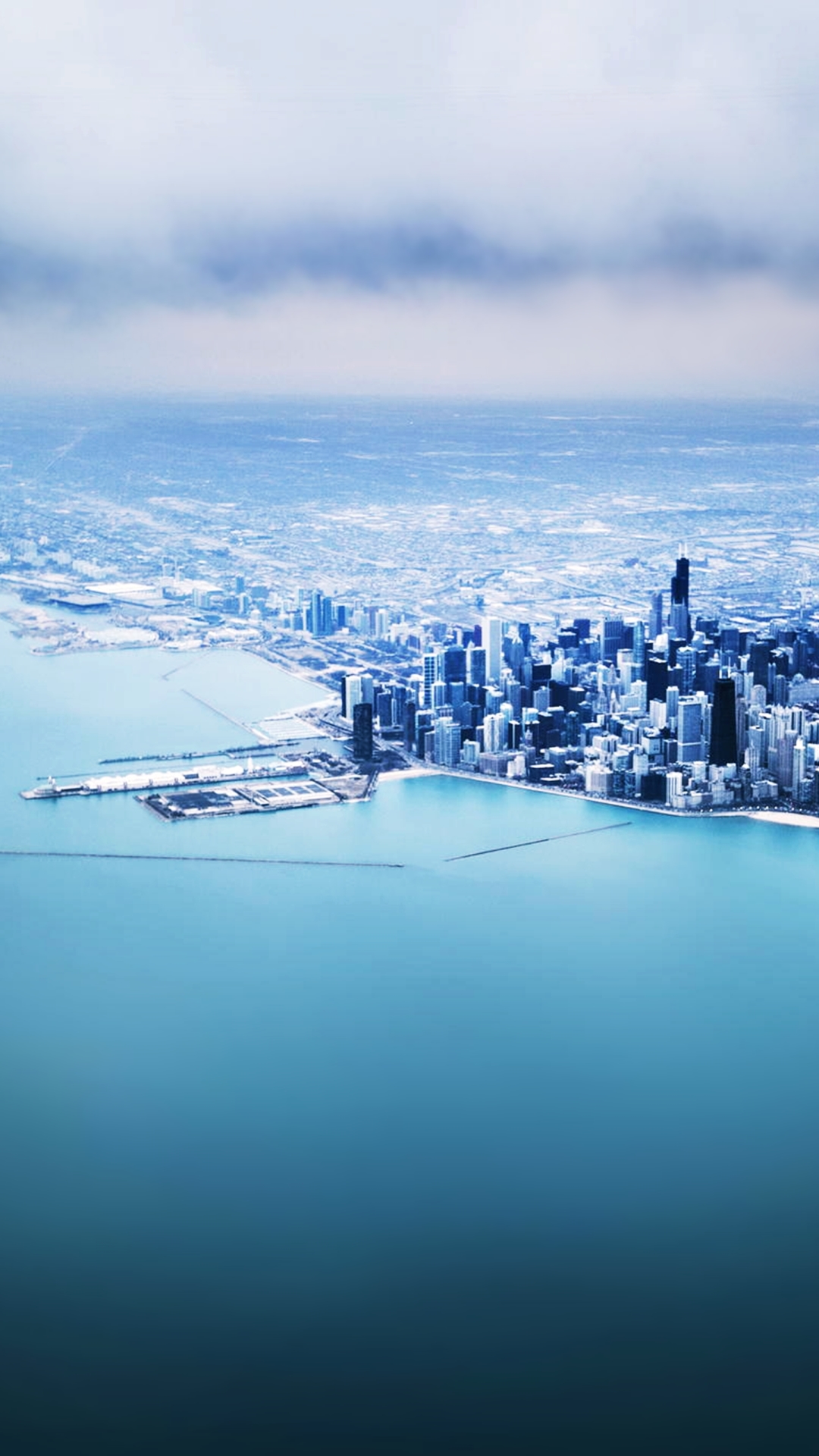無料モバイル壁紙風景, 都市, 海, 街, 超高層ビル, 海洋, シカゴ, アメリカ合衆国, マンメイド, クラウドをダウンロードします。