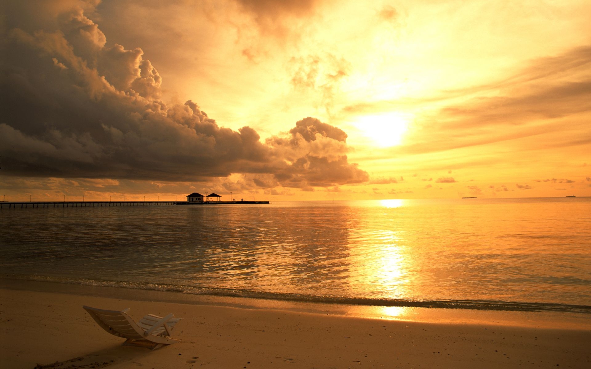 Laden Sie das Sunset, Landschaft, Strand-Bild kostenlos auf Ihren PC-Desktop herunter