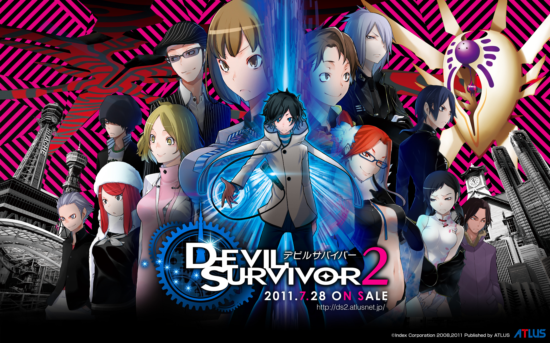 Популярні заставки і фони Devil Survivor 2: The Animation на комп'ютер