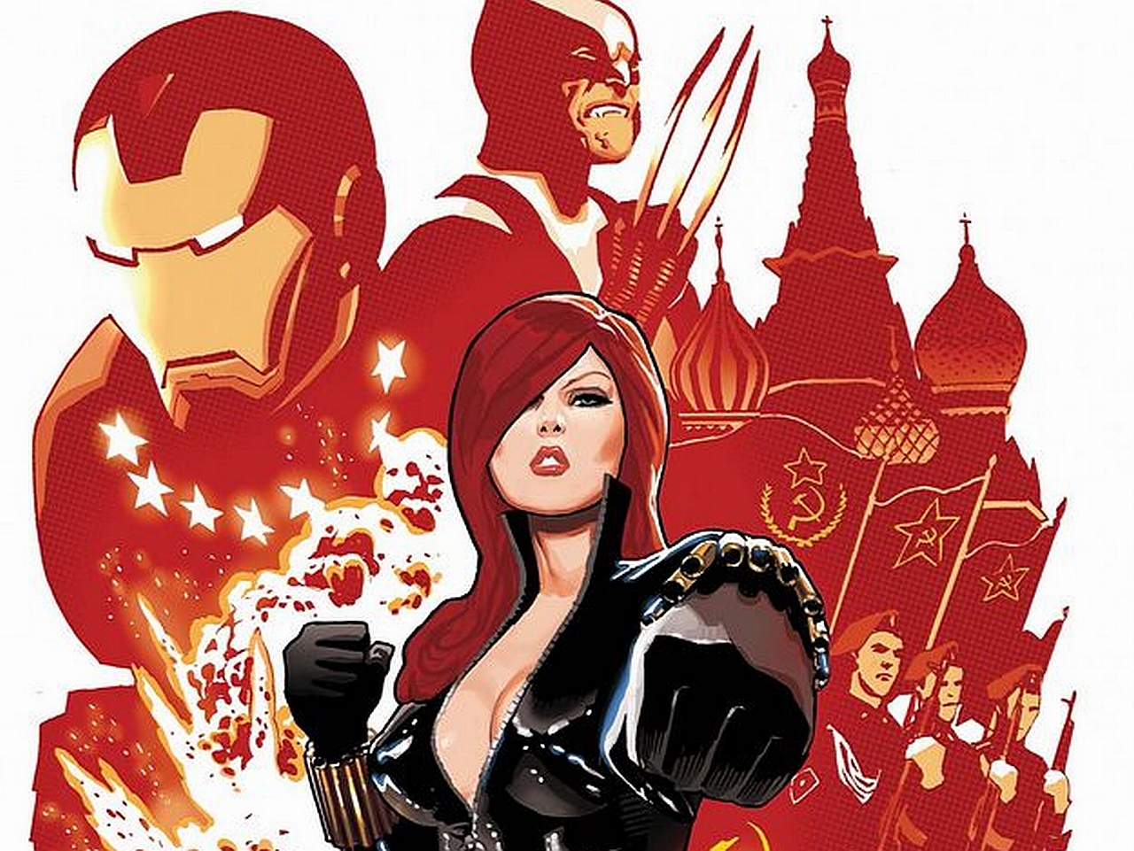 Baixe gratuitamente a imagem Homem De Ferro, Wolverine, História Em Quadrinhos, Viúva Negra, Natasha Romanoff na área de trabalho do seu PC