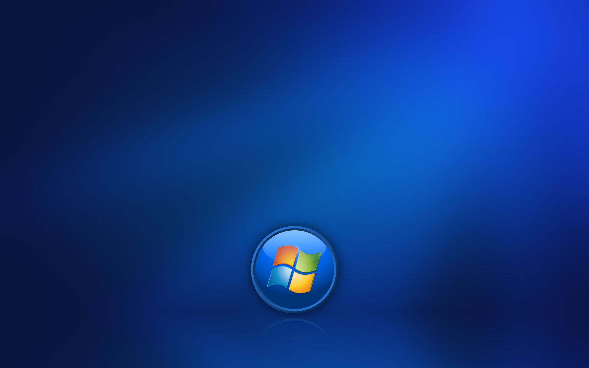 Скачати мобільні шпалери Windows 7, Мікрософт, Синій, Технології, Вікна, Логотип, Рефлексія безкоштовно.