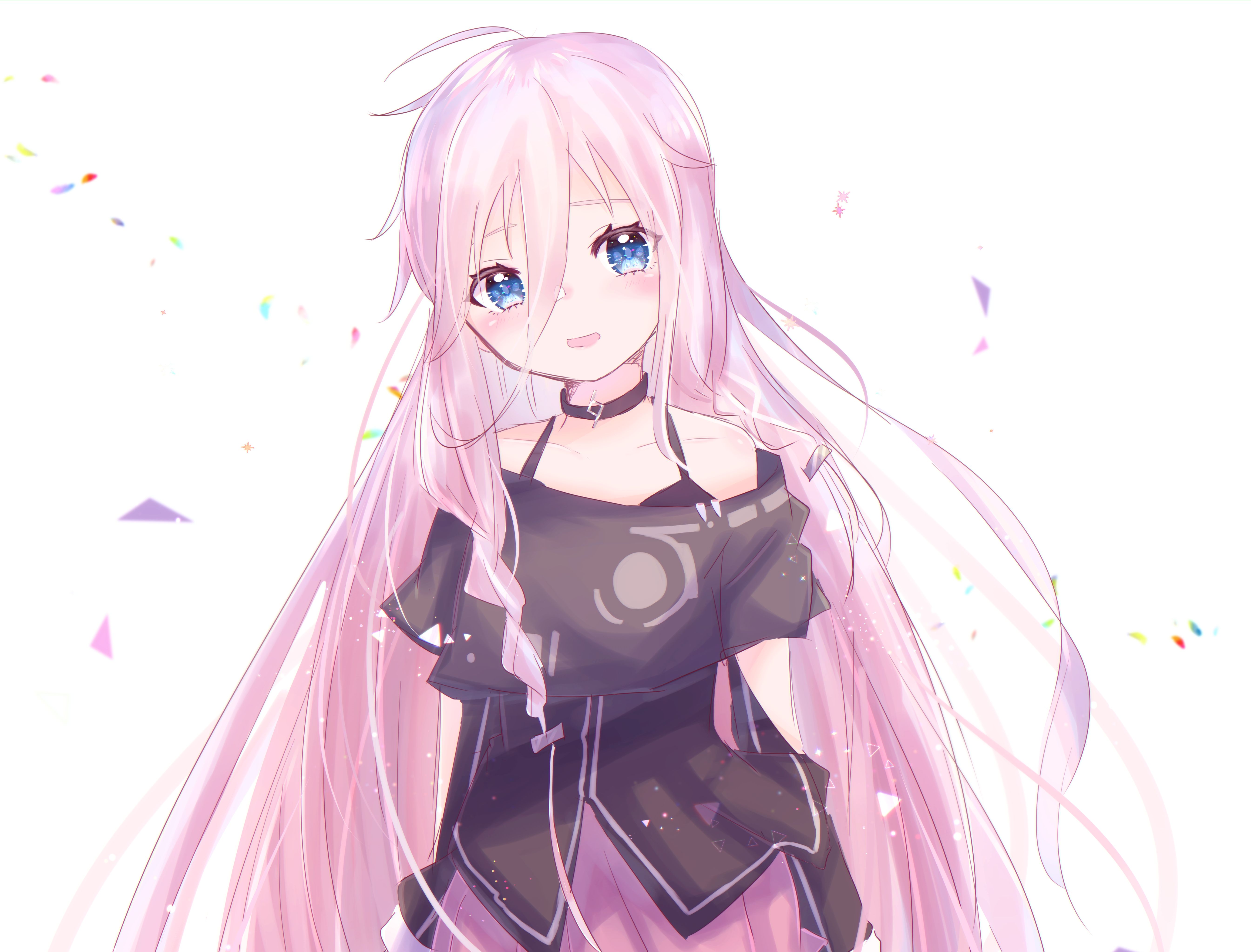 Free download wallpaper Anime, Vocaloid, Blue Eyes, Pink Hair, Long Hair, Ia (Vocaloid) on your PC desktop