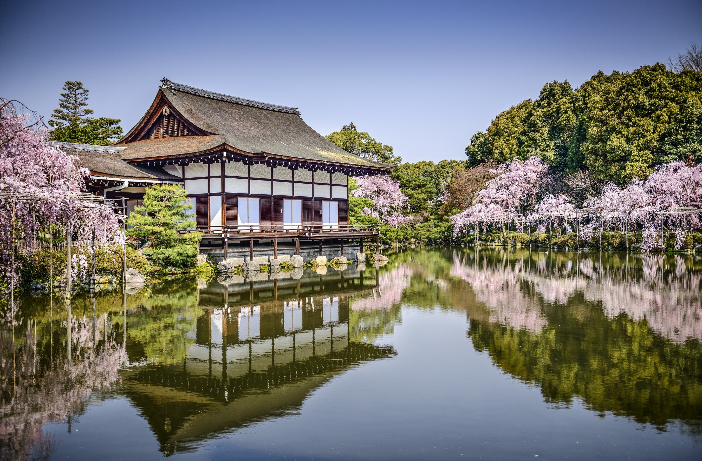 658783壁紙のダウンロード宗教的, 平安神宮, 日本, 京都-スクリーンセーバーと写真を無料で