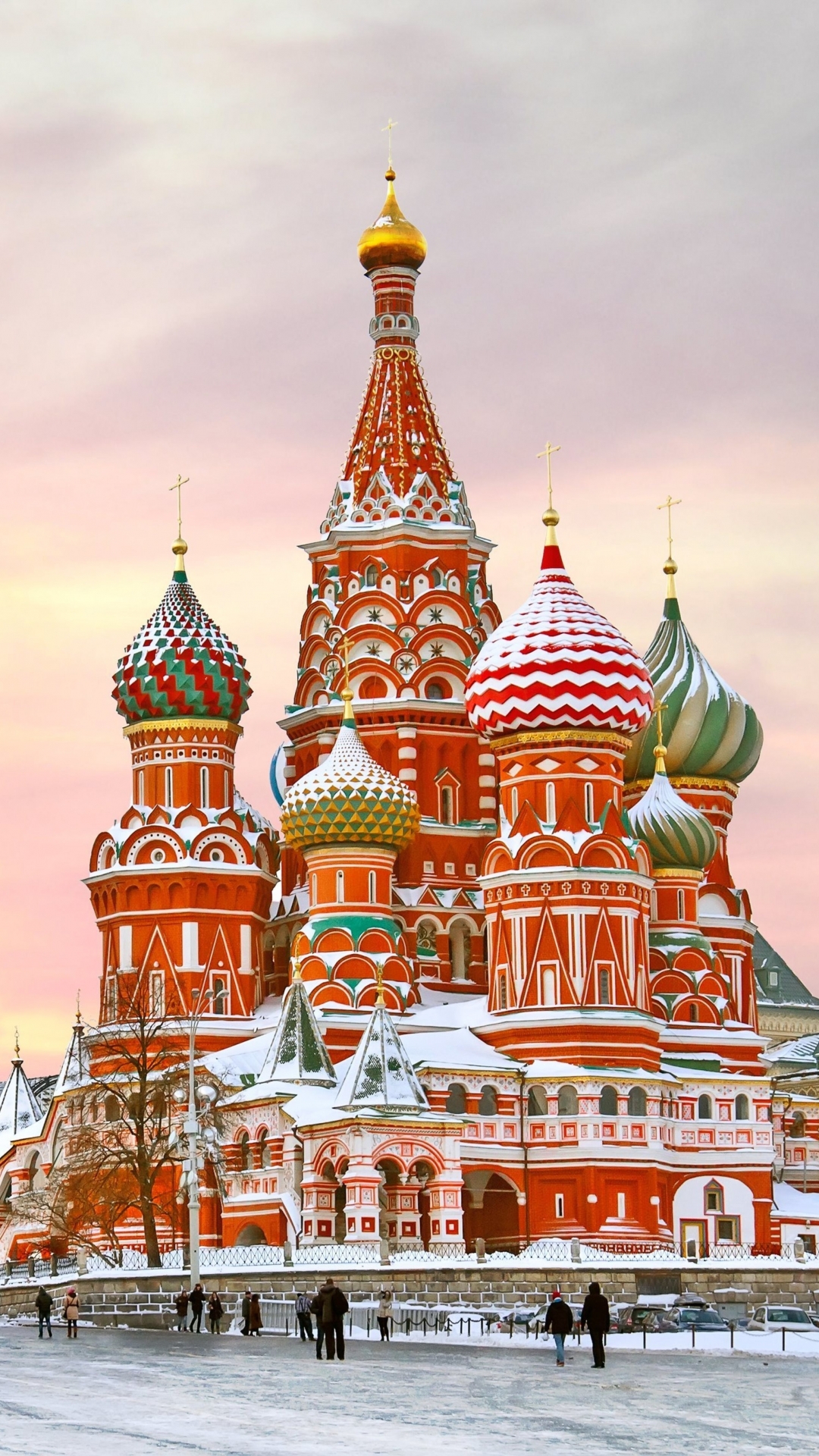 Download mobile wallpaper Winter, Russia, Moscow, Religious, Saint Basil's Cathedral, Cathedrals for free.