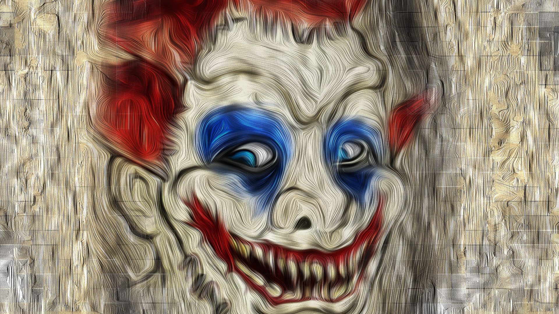 Download mobile wallpaper Dark, Clown, Oil Painting for free.