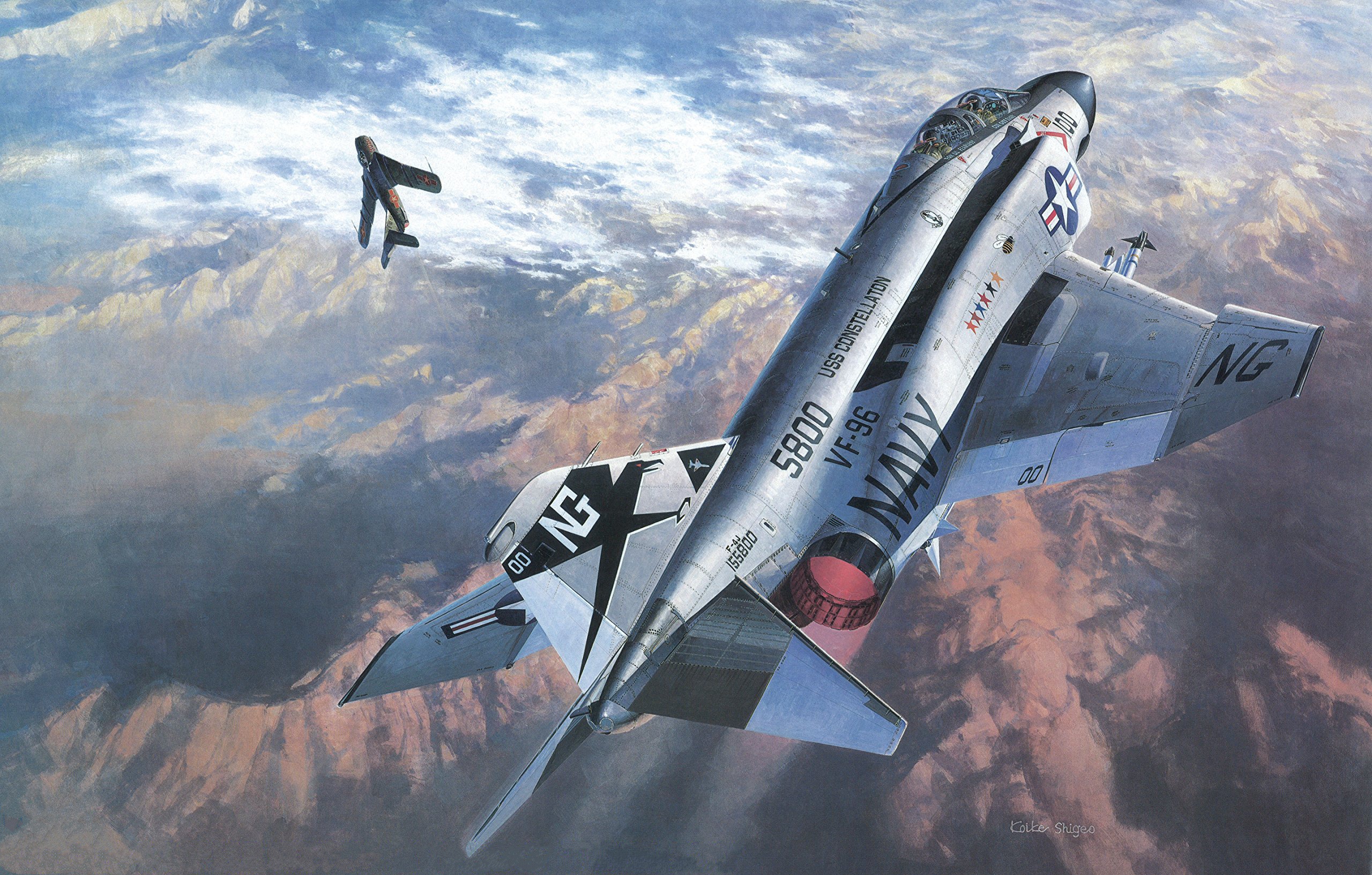 Handy-Wallpaper Flugzeuge, Militär, Düsenjäger, Kampfjets, Mcdonnell Douglas F 4 Phantom Ii, Kampfflugzeug kostenlos herunterladen.
