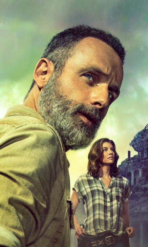 Download mobile wallpaper Andrew Lincoln, Tv Show, The Walking Dead, Daryl Dixon, Lauren Cohan, Maggie Greene for free.