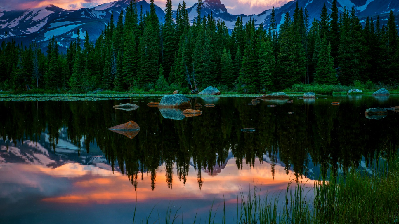 Download mobile wallpaper Lake, Reflection, Earth for free.