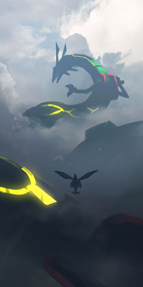 Fondo de pantalla para celular de Animado, Pokémon, Rayquaza (Pokémon ...