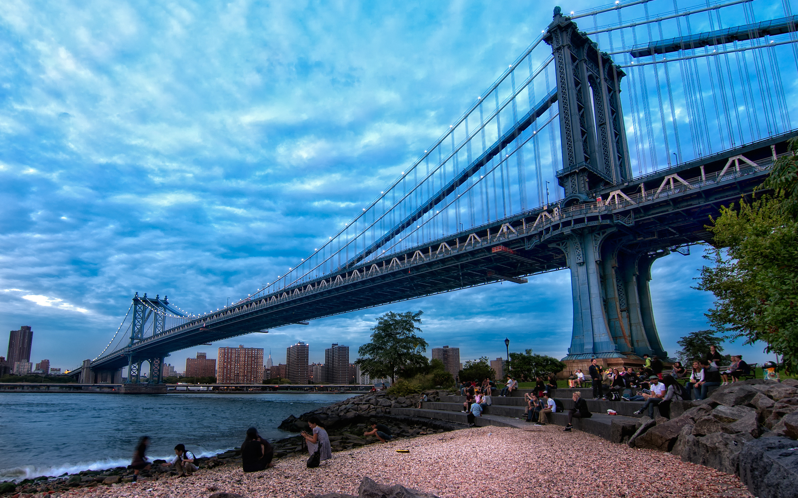 294991 завантажити картинку нью йорк, створено людиною, манхеттенський міст, мости - шпалери і заставки безкоштовно