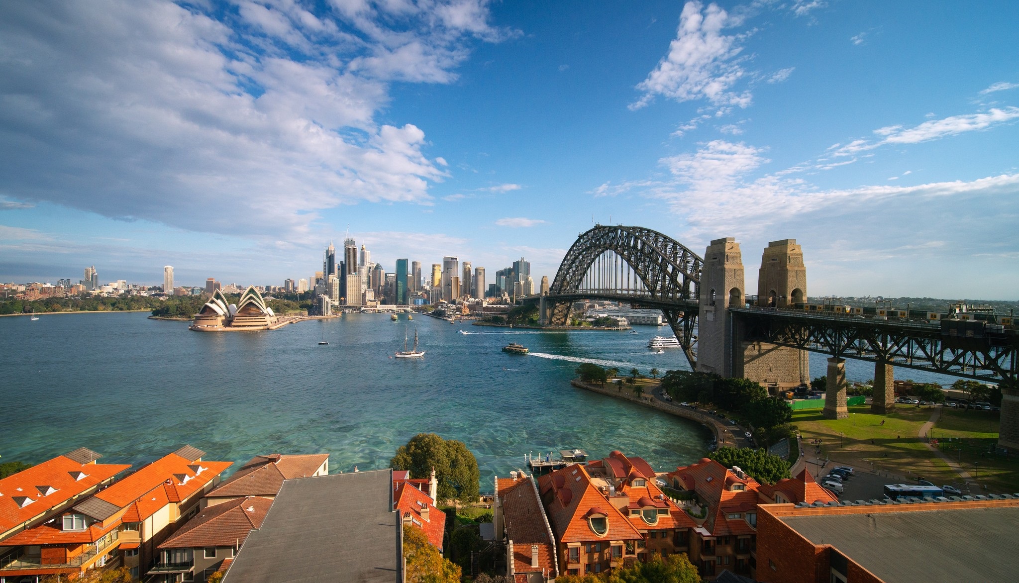 Скачати мобільні шпалери Міста, Сідней, Сіднейський Оперний Театр, Створено Людиною, Сіднейський Міст Харбор безкоштовно.
