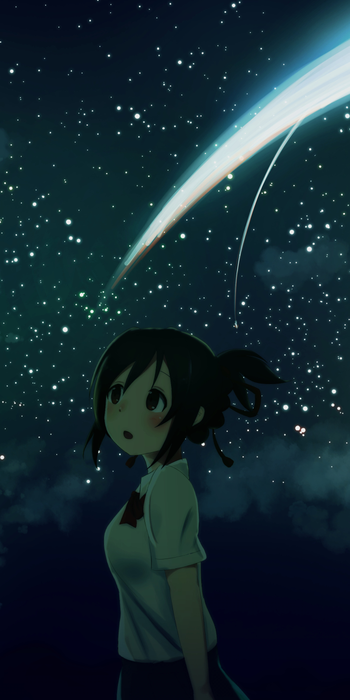 Descarga gratuita de fondo de pantalla para móvil de Animado, Kimi No Na Wa, Mitsuha Miyamizu.