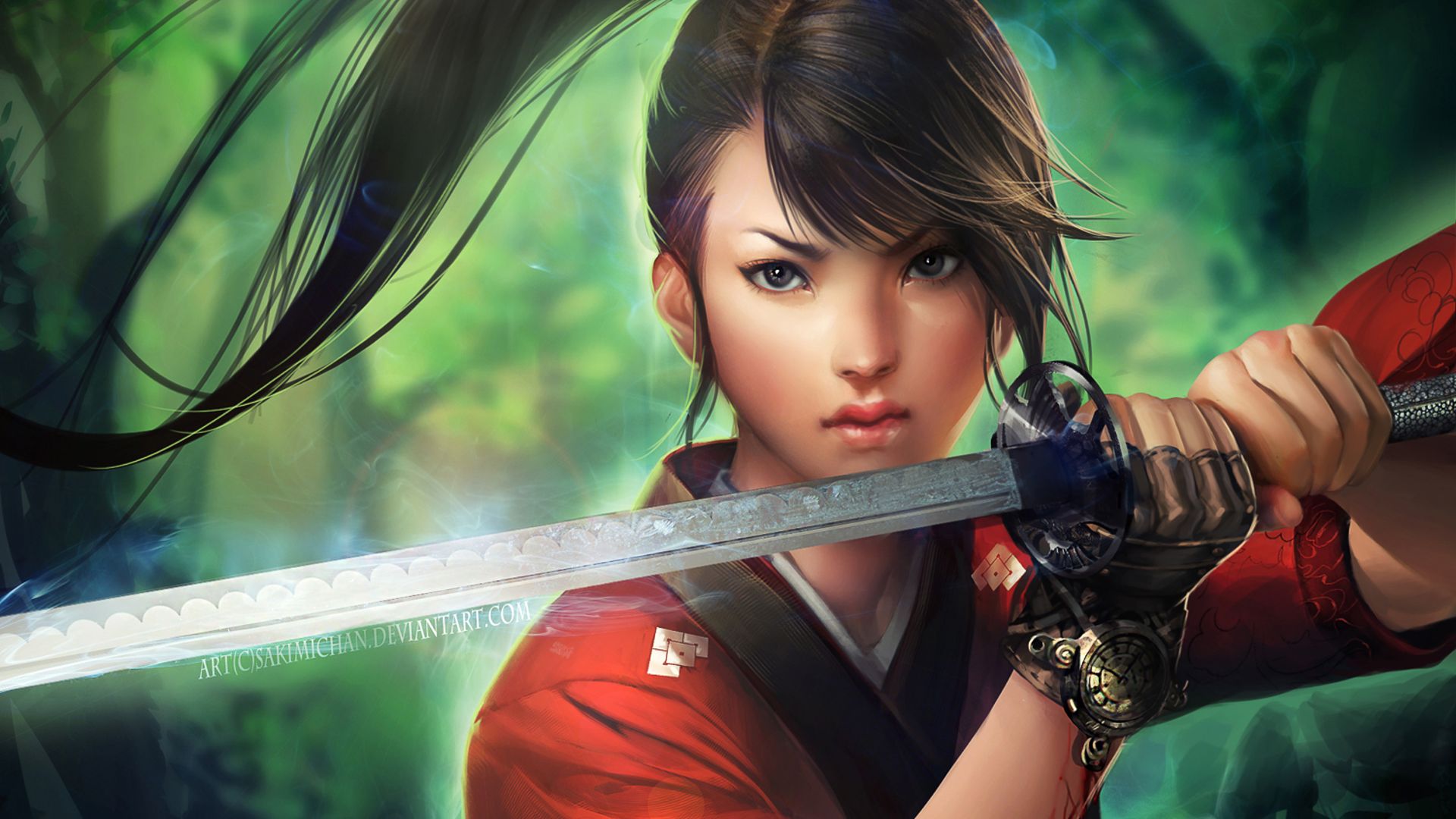 Free download wallpaper Fantasy, Sword, Women Warrior on your PC desktop