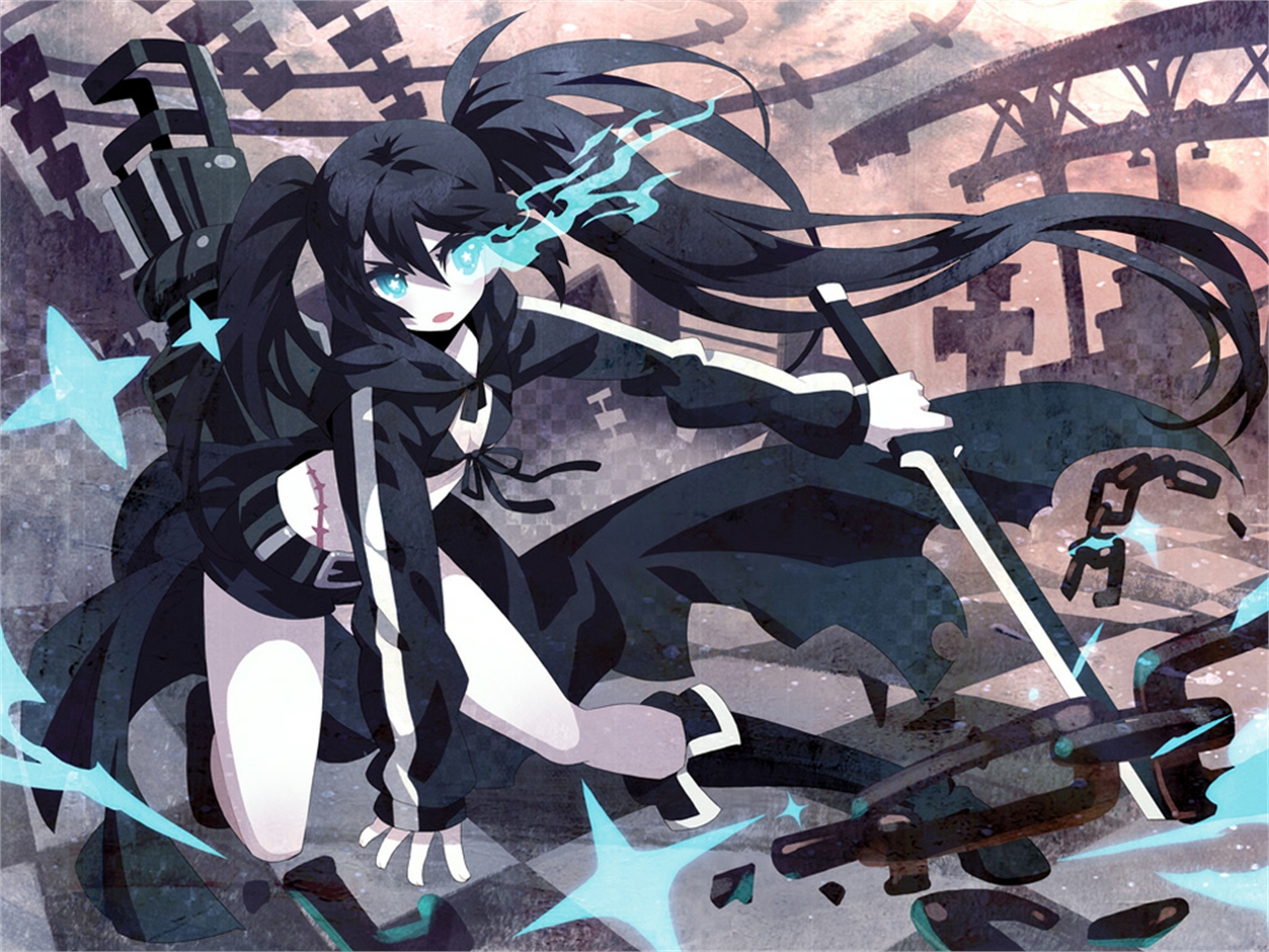 Free download wallpaper Anime, Black Rock Shooter on your PC desktop