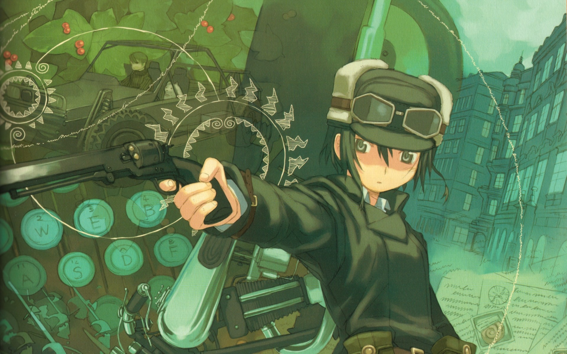 Laden Sie das Steampunk, Animes-Bild kostenlos auf Ihren PC-Desktop herunter