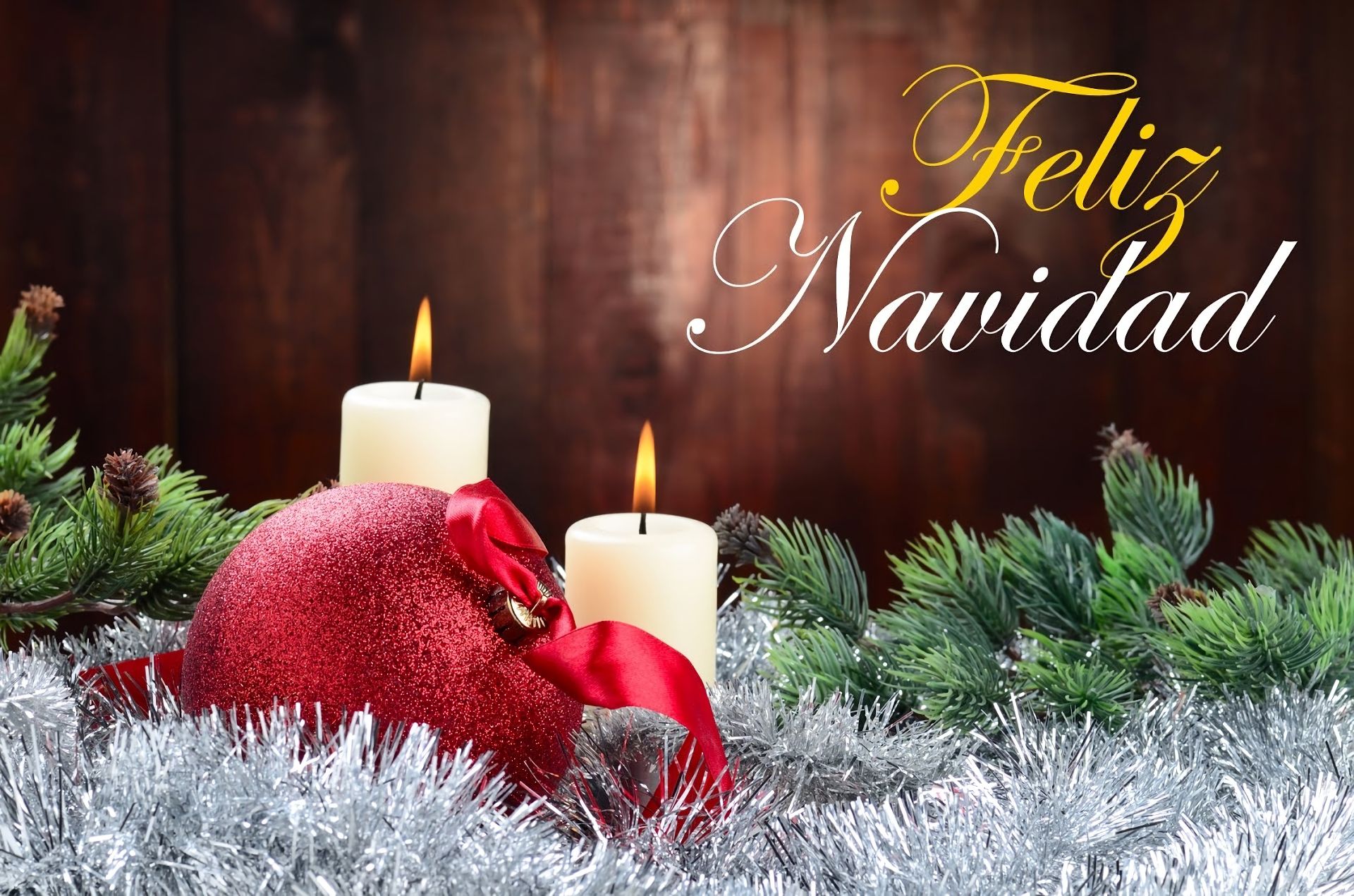 Téléchargez des papiers peints mobile Noël, Argent, Vacances, Babiole, Décoration, Bougie, Joyeux Noël gratuitement.