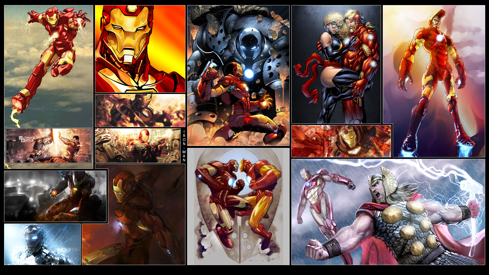 comics, iron man, ms marvel, thor