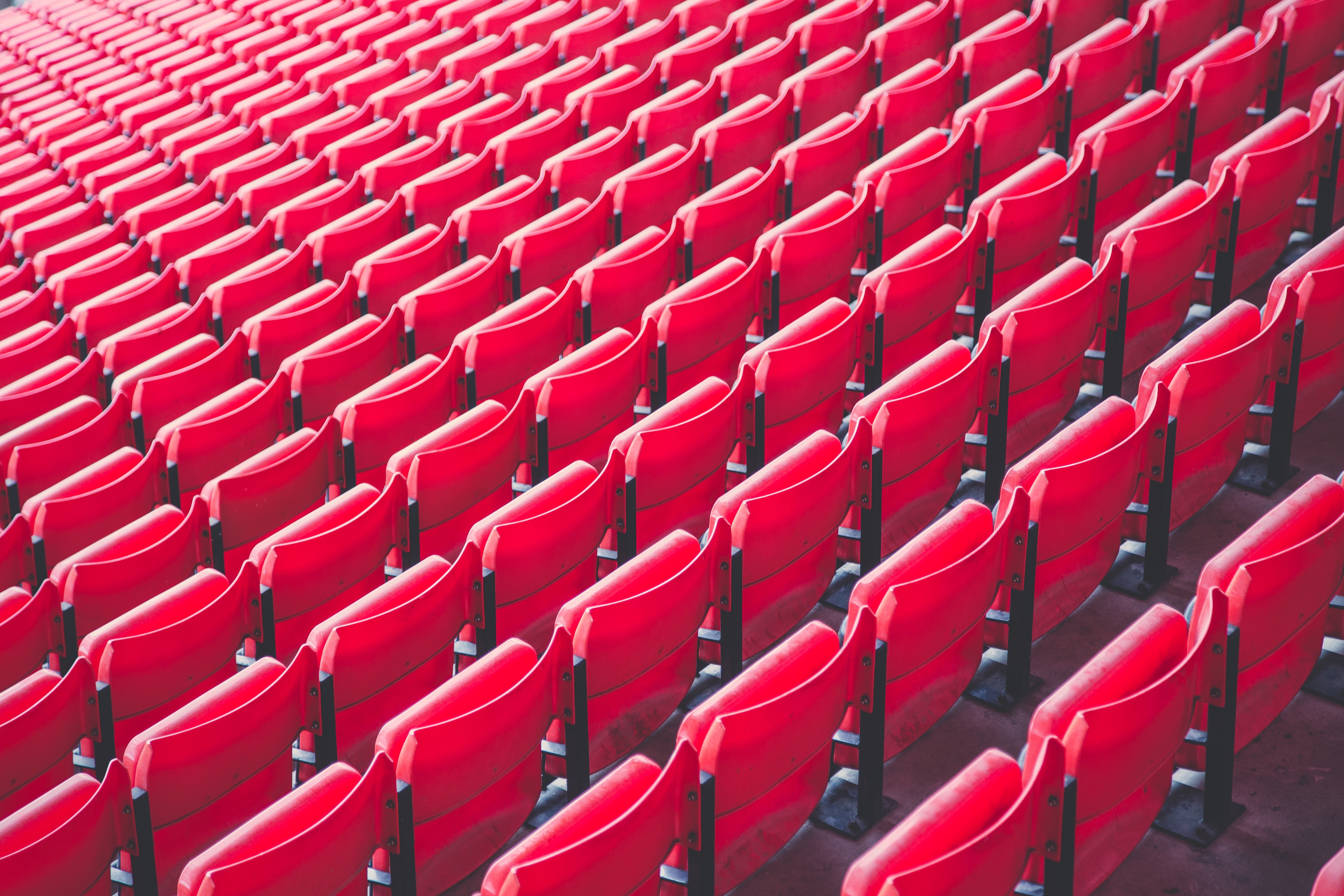 minimalism, seat, red, chairs, seats, tribune, armchairs