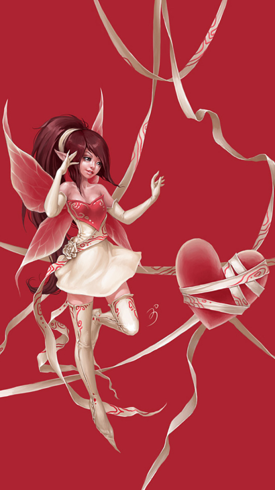 Download mobile wallpaper Valentine's Day, Fantasy, Fairy for free.