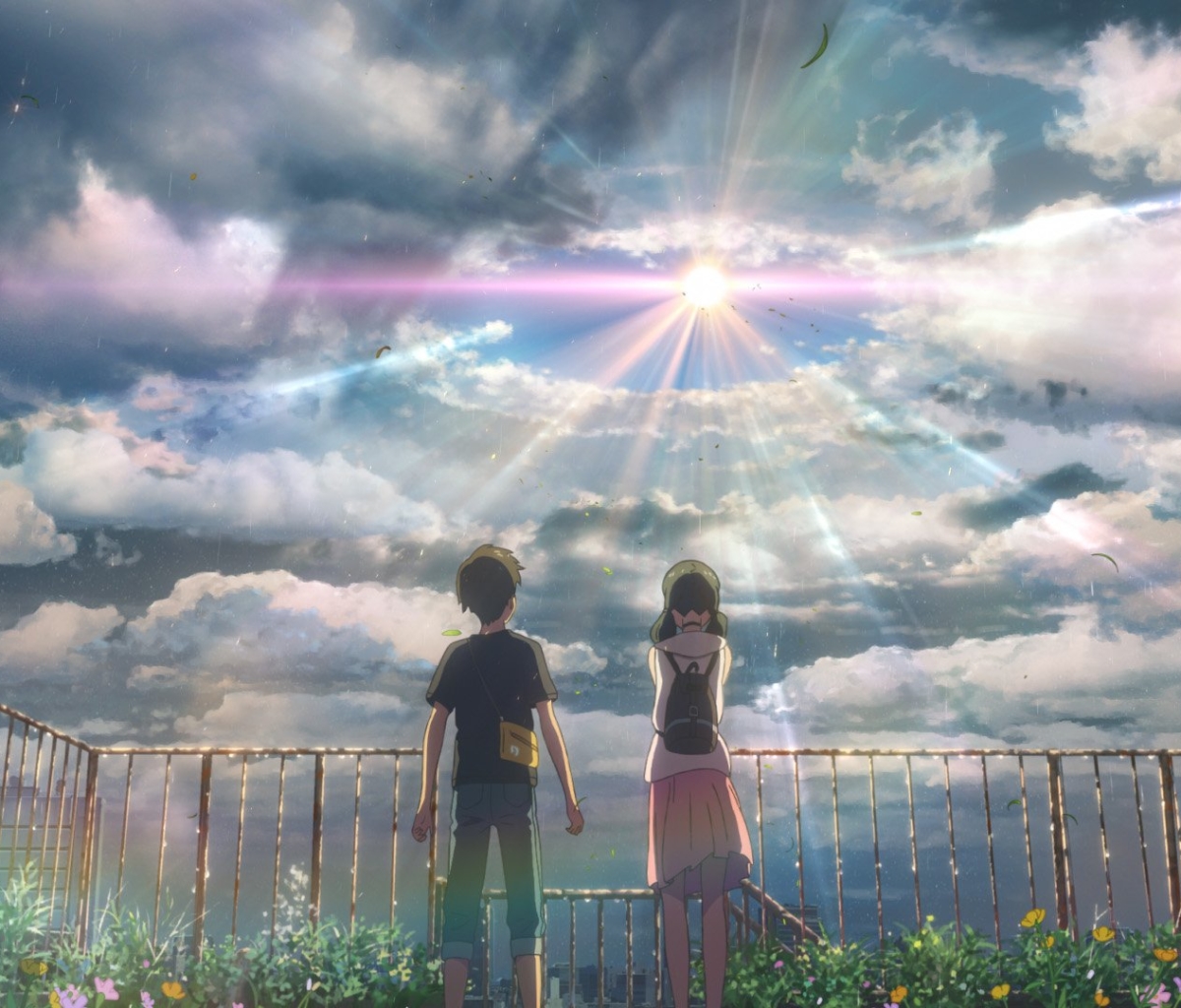Laden Sie das Animes, Weathering With You Das Mädchen Das Die Sonne Berührte, Hina Amano, Hodaka Morishima-Bild kostenlos auf Ihren PC-Desktop herunter