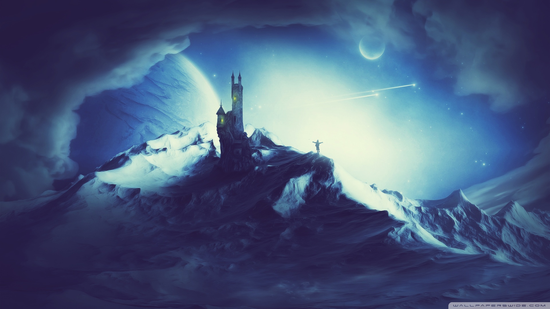 Download mobile wallpaper Landscape, Winter, Fantasy for free.