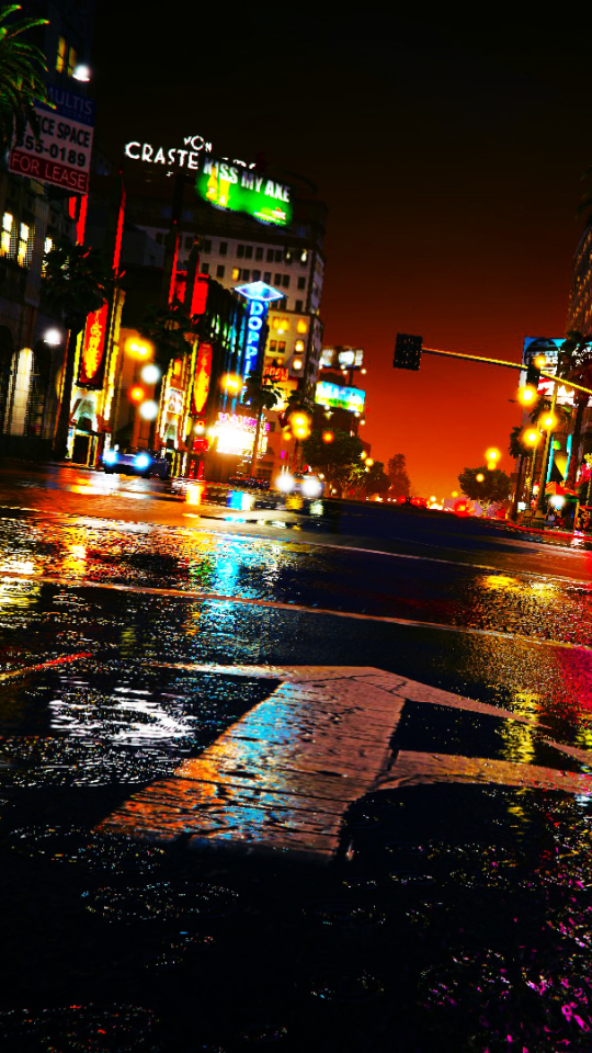 Download mobile wallpaper Water, Night, City, Reflection, Light, Video Game, Grand Theft Auto, Grand Theft Auto V for free.