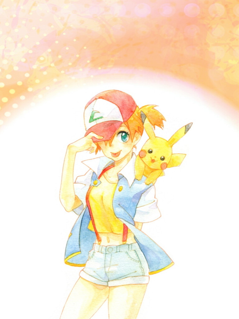 Baixar papel de parede para celular de Anime, Pokémon, Pikachu, Misty (Pokémon) gratuito.
