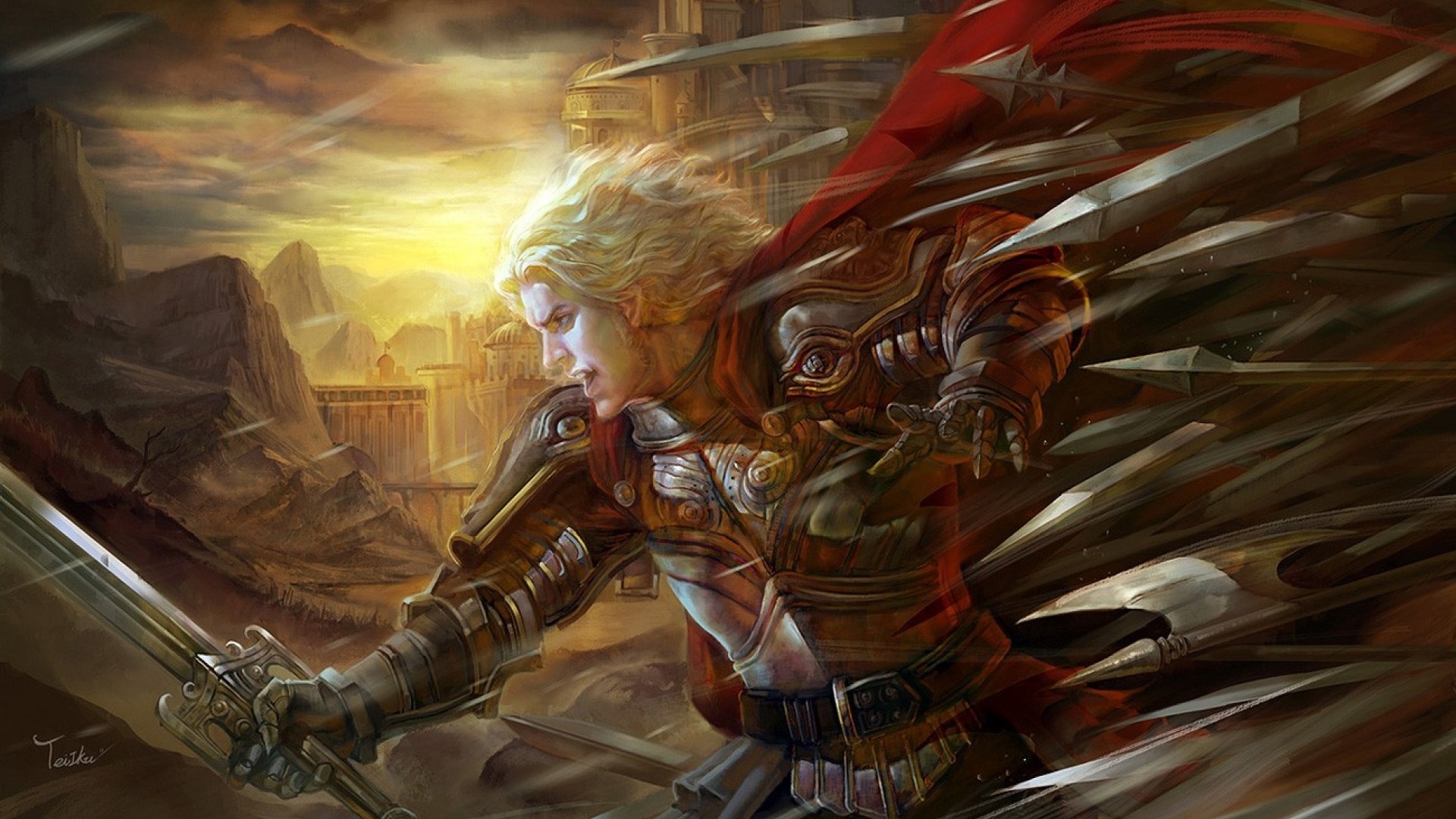 Free download wallpaper Fantasy, Warrior on your PC desktop