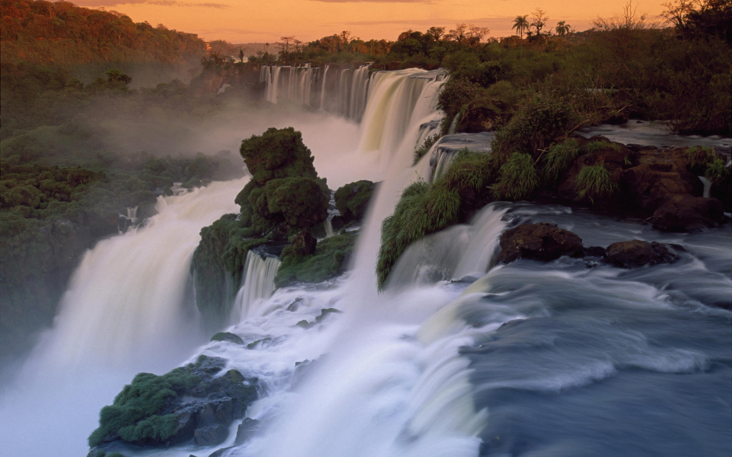 waterfalls, iguazu falls, earth