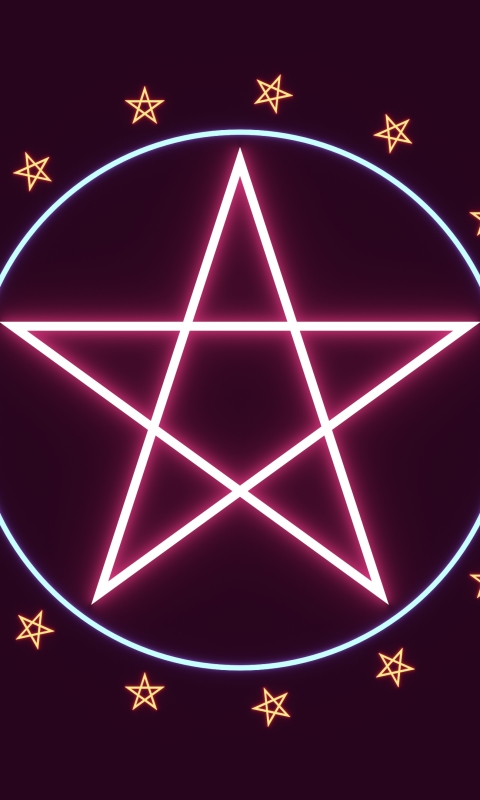 Download mobile wallpaper Abstract, Pentagram for free.