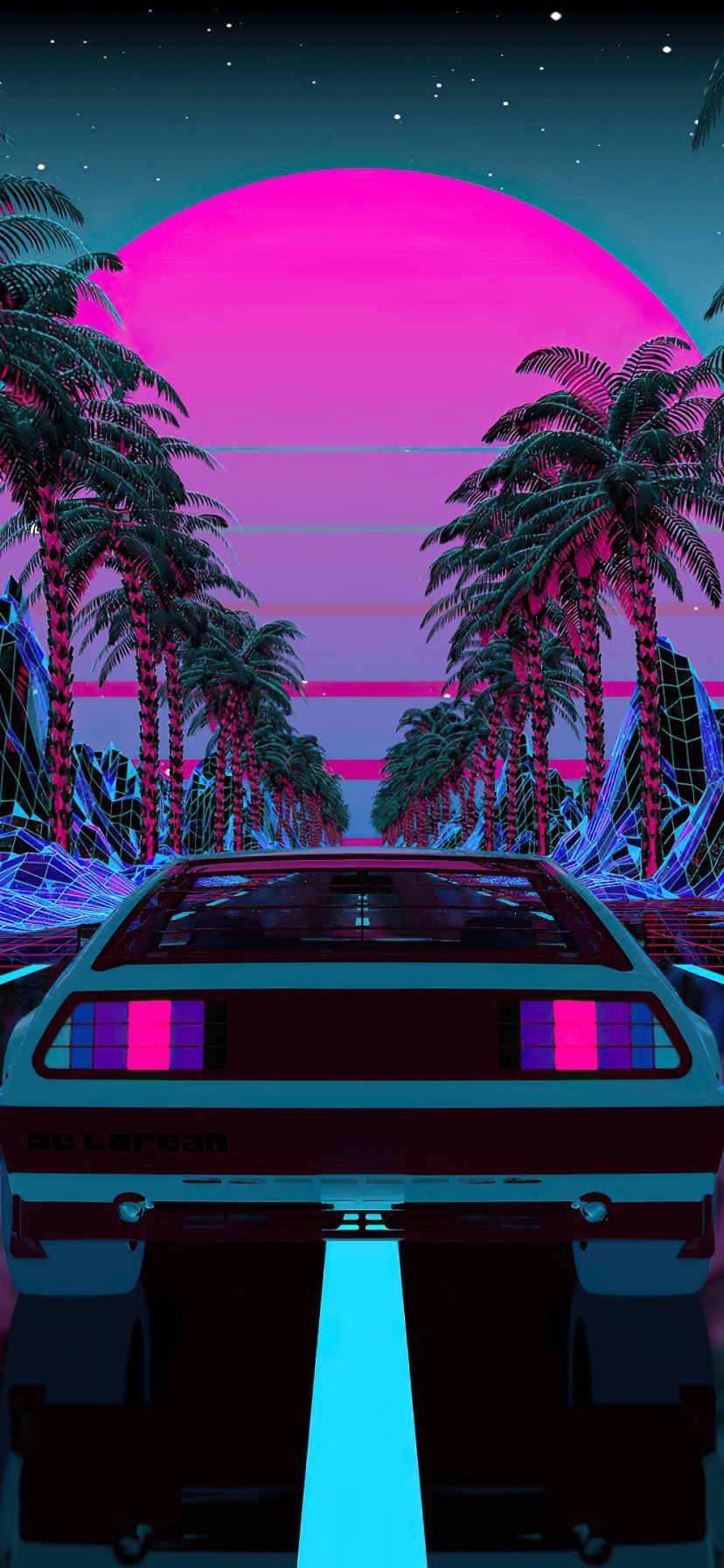 Download mobile wallpaper Artistic, Retro Wave for free.