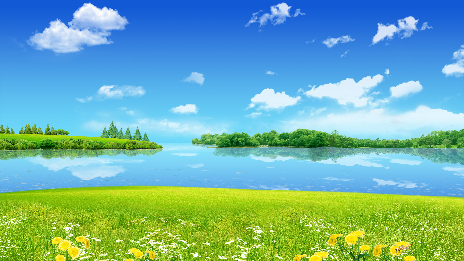 Free download wallpaper Landscape, Fantasy, Field on your PC desktop