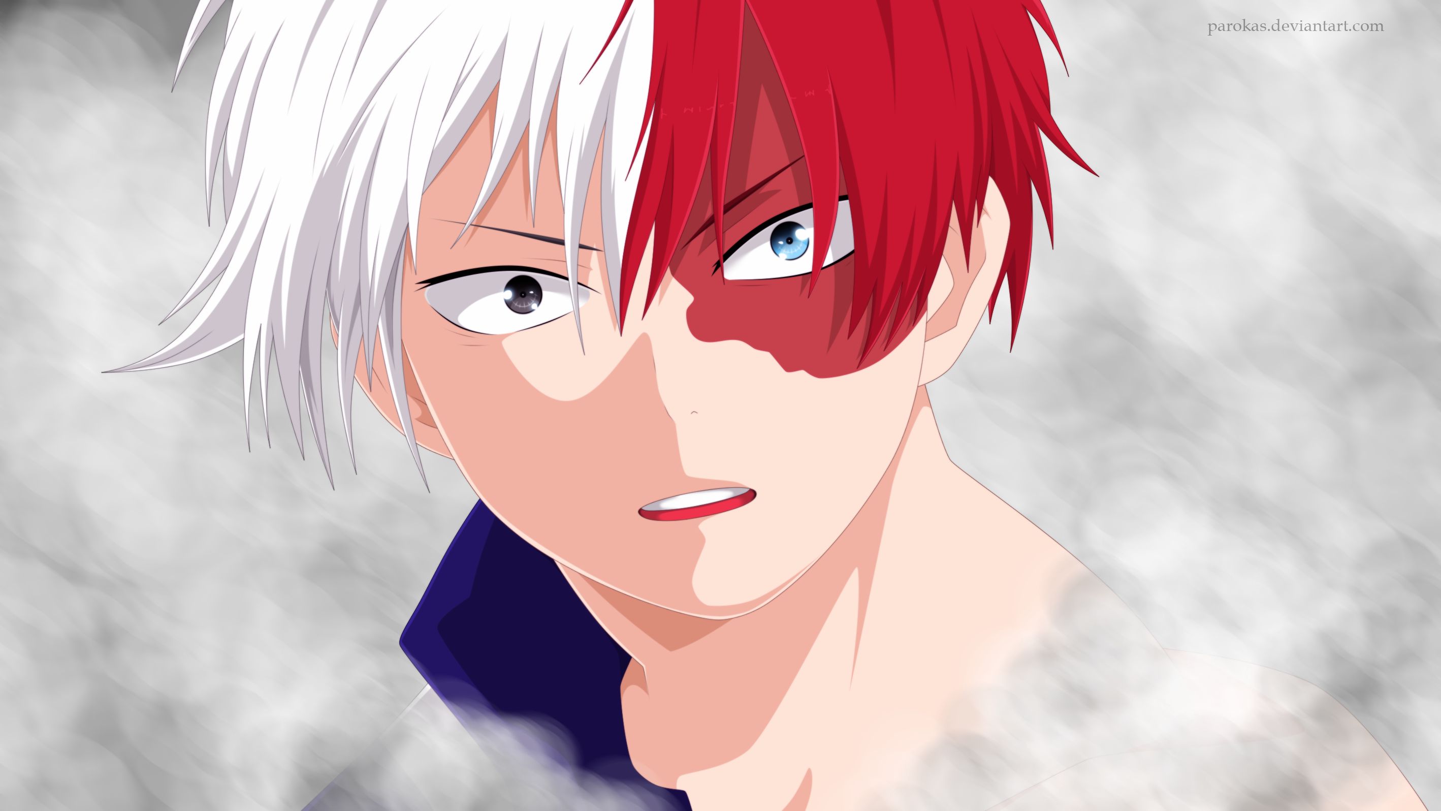 Handy-Wallpaper Animes, Shoto Todoroki, Boku No Hero Academia kostenlos herunterladen.