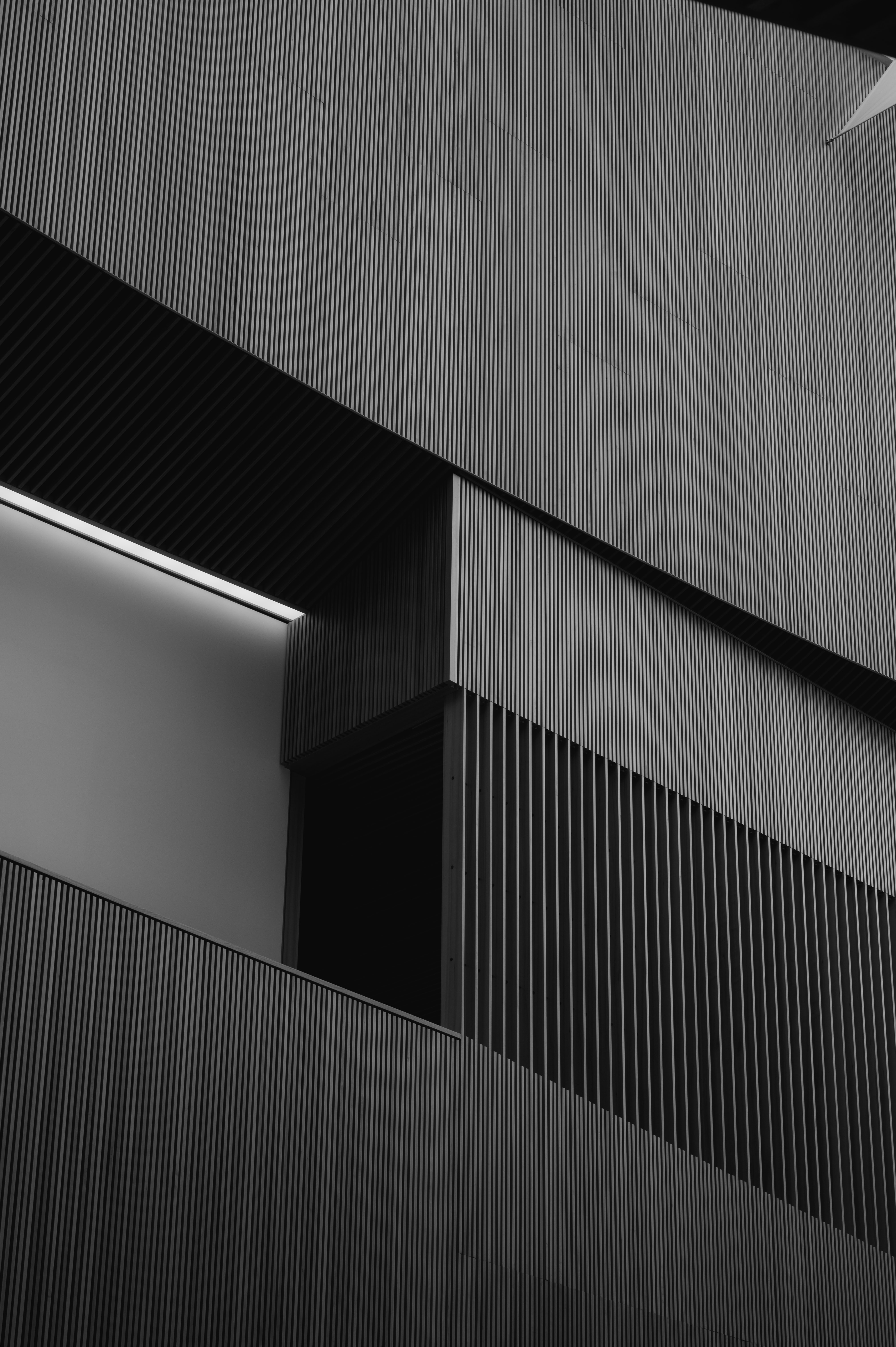 black and white, architecture, building, miscellanea, miscellaneous, bw, chb, stripes, streaks