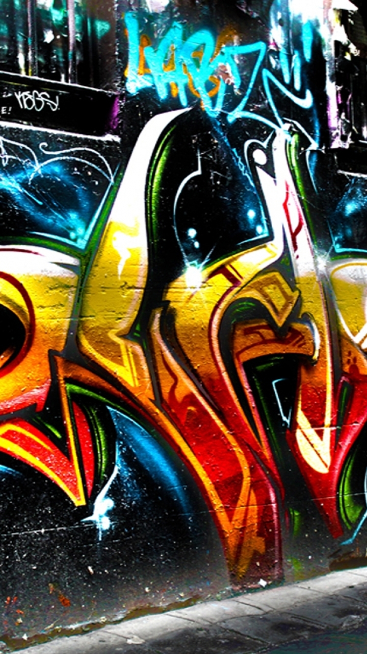 Handy-Wallpaper Graffiti, Psychedelisch, Künstlerisch, Trippy, Urban, Städtische Kunst kostenlos herunterladen.