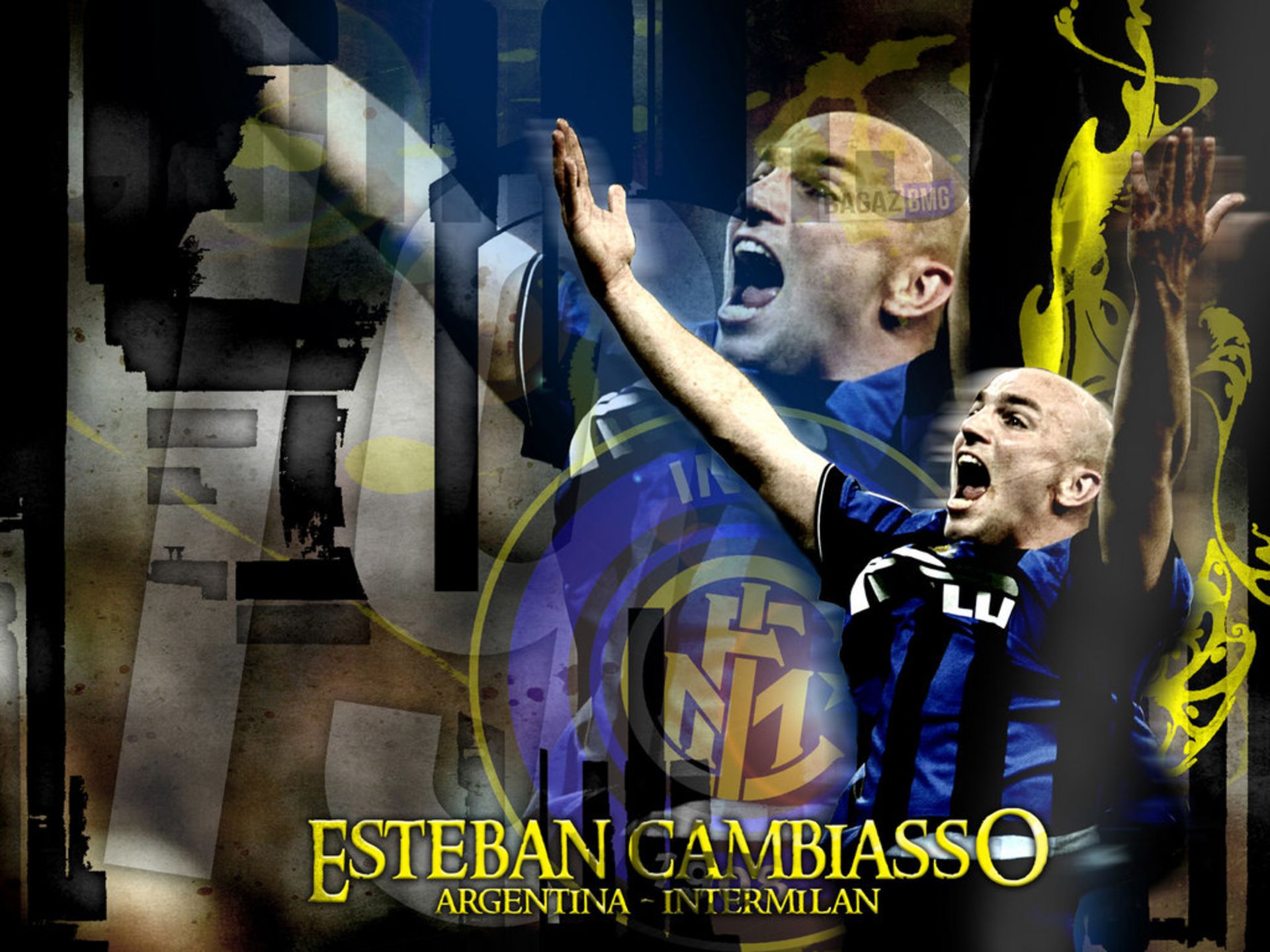 Free download wallpaper Sports, Soccer, Inter Milan, Esteban Cambiasso on your PC desktop