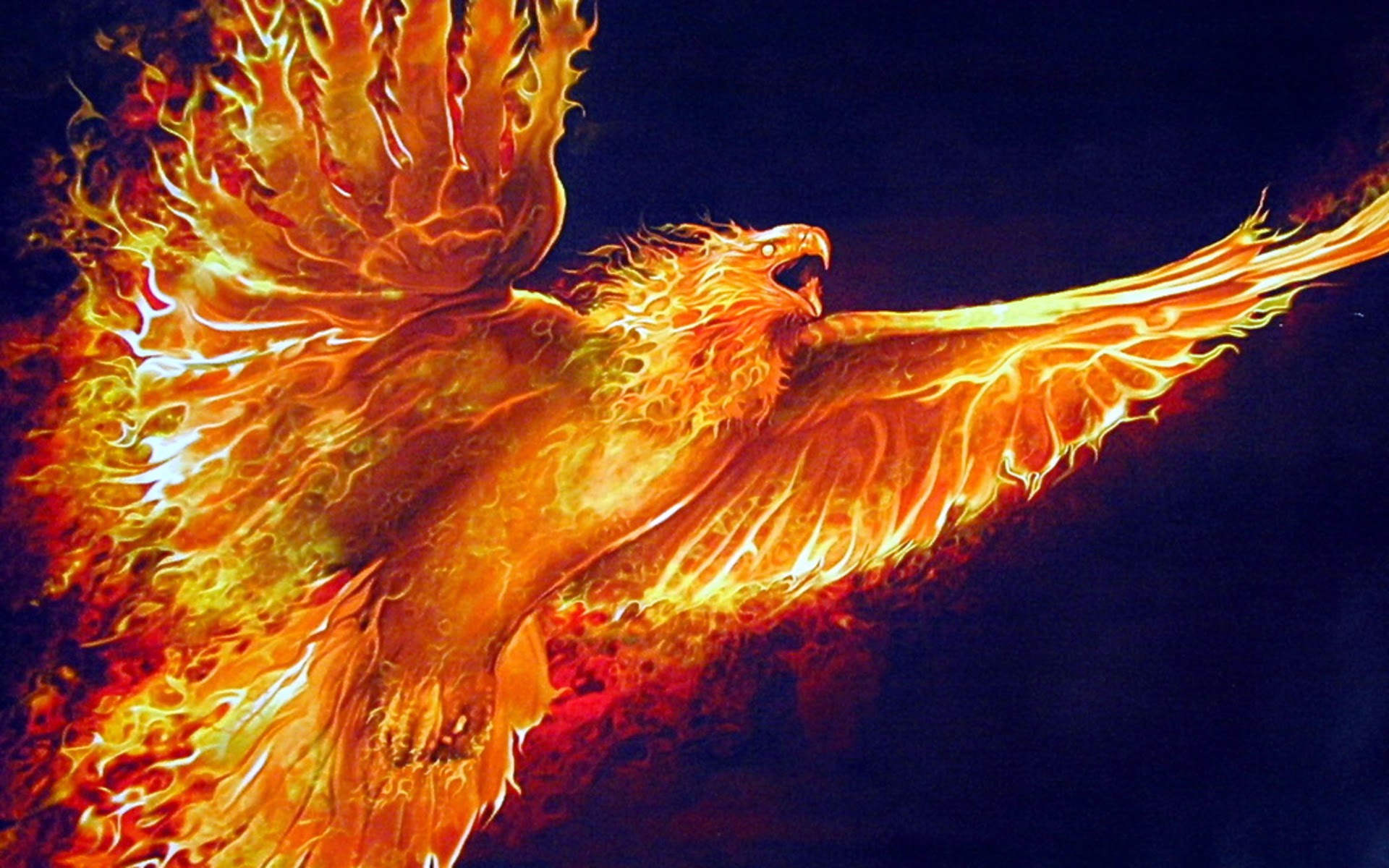 209802 скачать обои огонь, птицы, фэнтези, феникс, фэнтези животные, крылья - заставки и картинки бесплатно