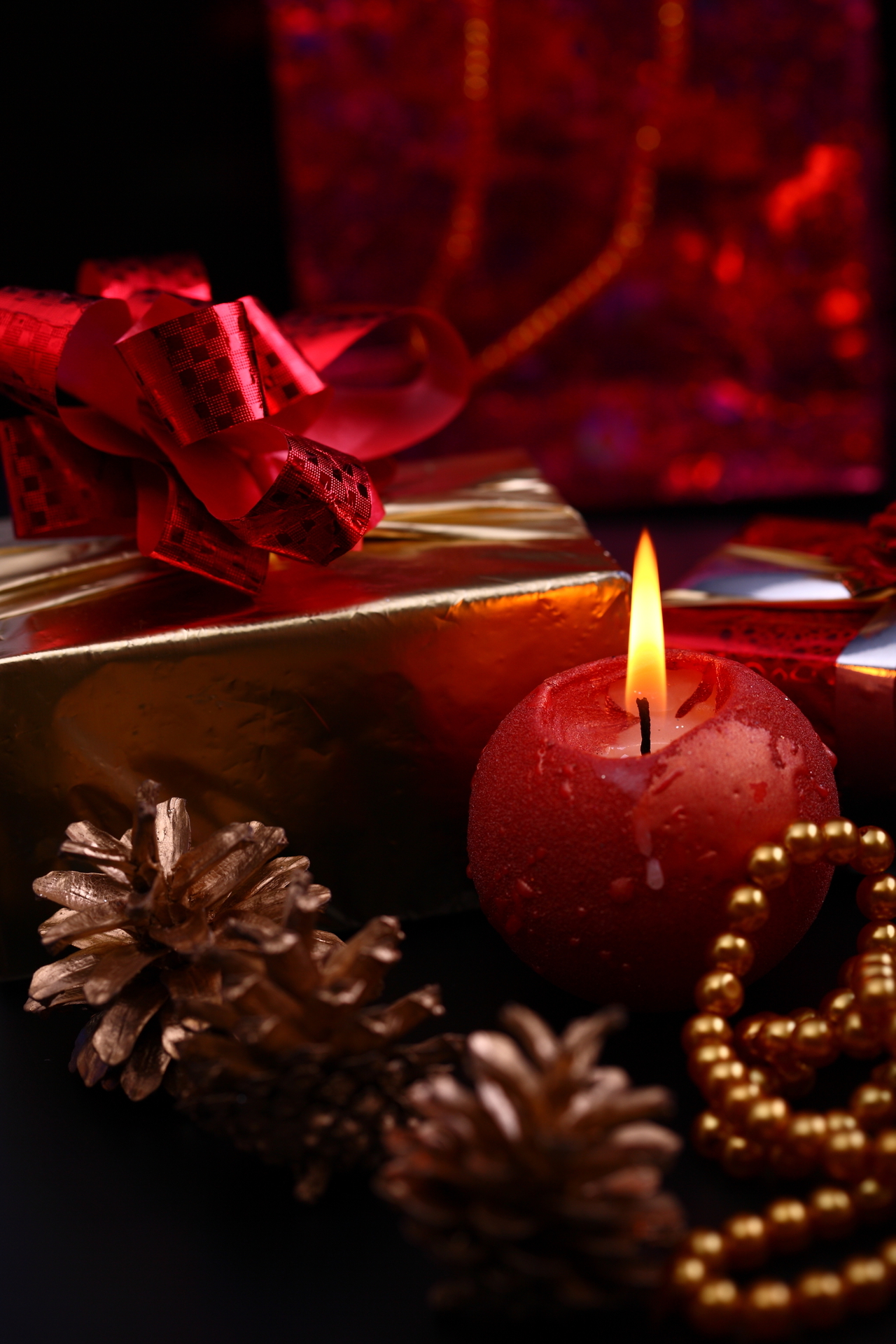 Скачать картинку Праздники, Рождество (Christmas Xmas), Новый Год (New Year), Свечи в телефон бесплатно.
